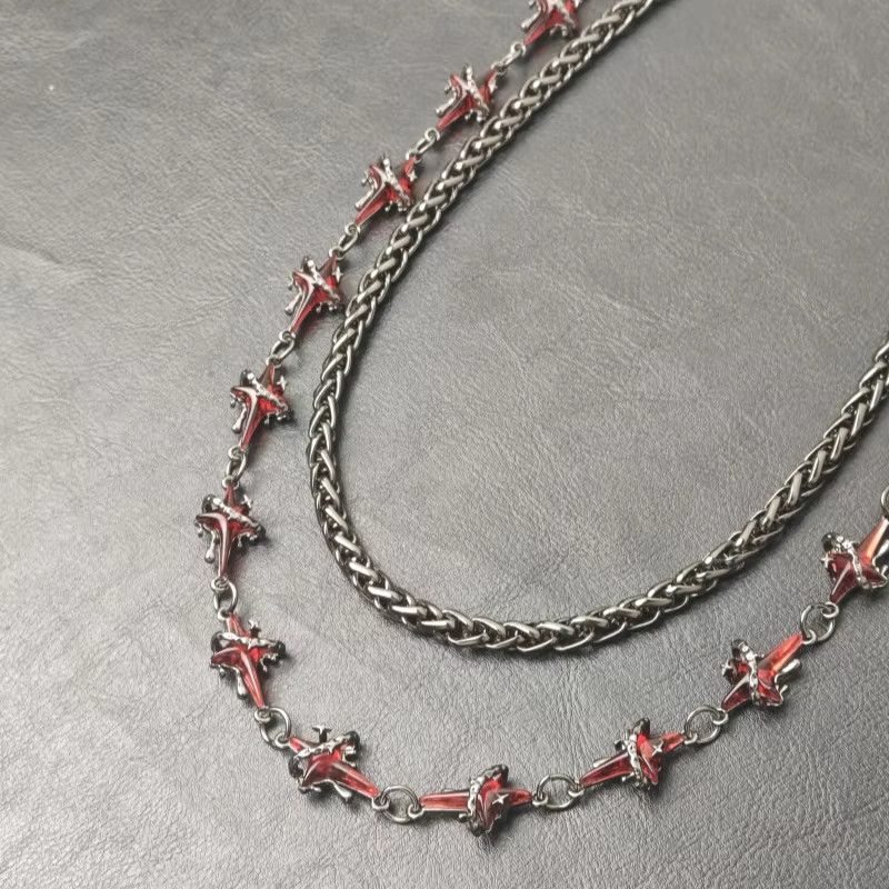 Jewelry Bloodstone Four Pointed Star Pants Chain Size ONE SIZE - 4 Thumbnail