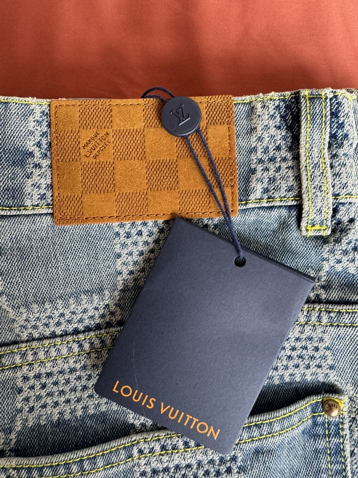 Louis Vuitton Louis Vuitton Damier Denim Checkered Jeans Size US 32 / EU 48 - 5 Thumbnail