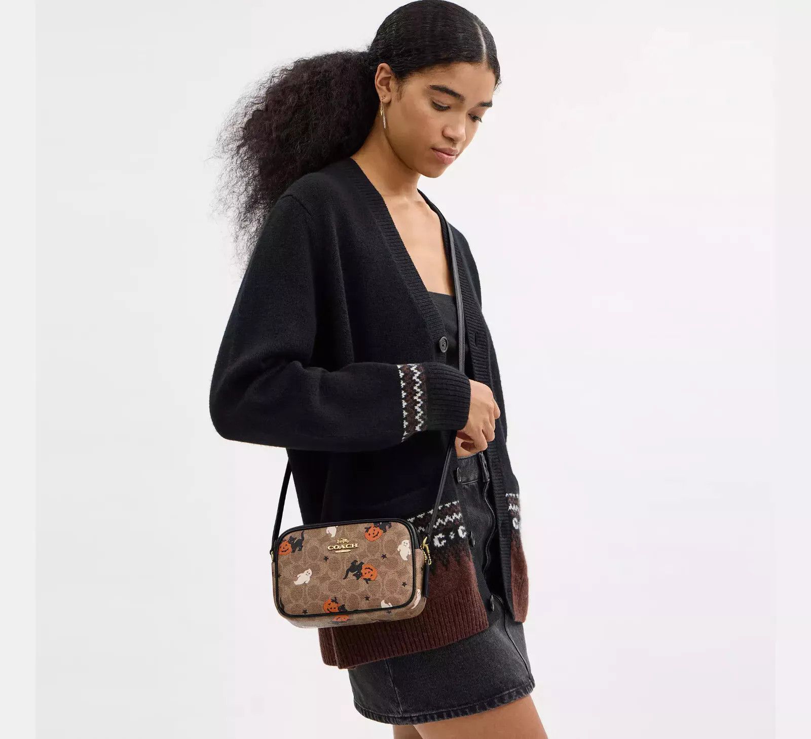 Coach Mini Jamie Camera Bag cw432 In Signature Canvas Halloween Size ONE SIZE - 10 Thumbnail