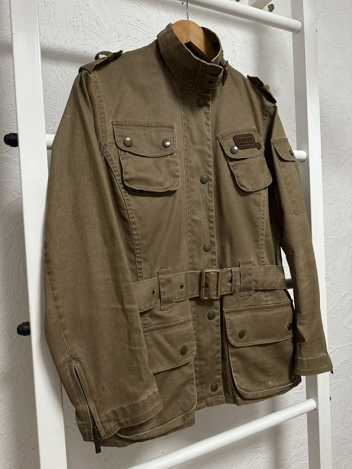 Barbour Barbour International Women’s Khaki Jacket Size M Size M / US 6-8 / IT 42-44 - 3 Thumbnail
