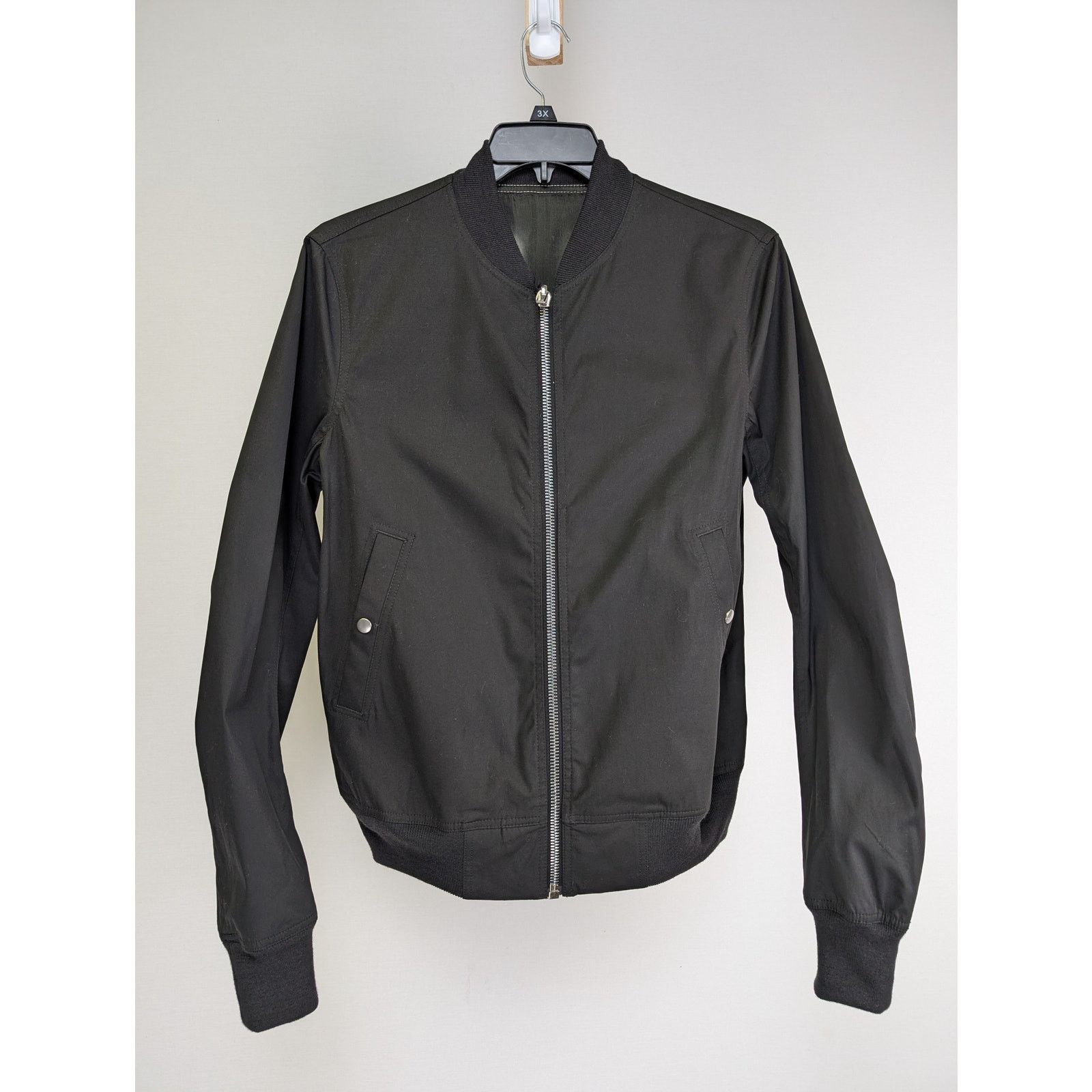 Rick Owens o1rshd1 Reversible Flight Jacket in Black/Black Plaid Size US M / EU 48-50 / 2 - 3 Thumbnail