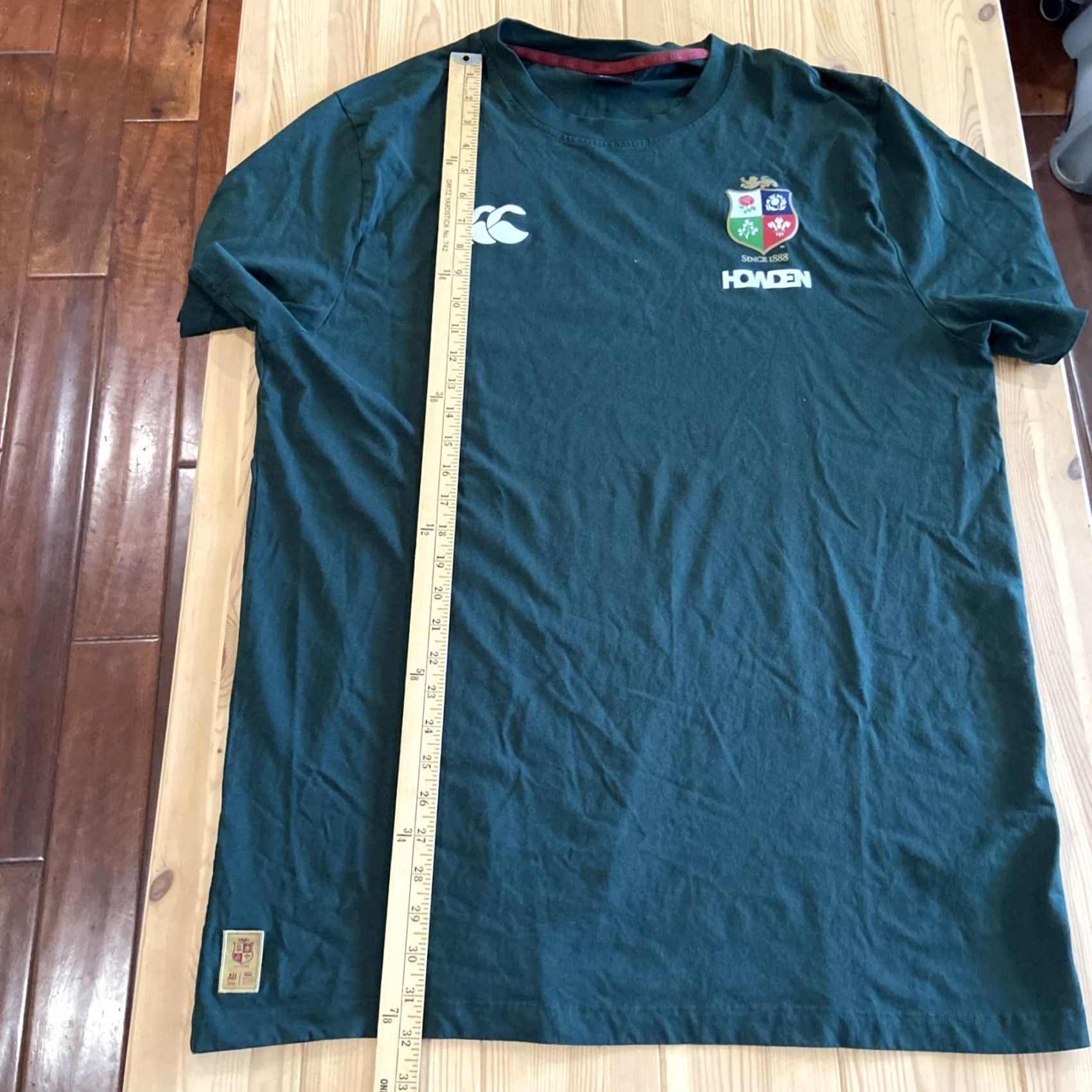 Vintage VINTAGE Canterbury Ruby T Shirt 2XL Mens Crew Neck Gray Logo British & Irish Lions Crest Size US XXL / EU 58 / 5 - 7 Thumbnail