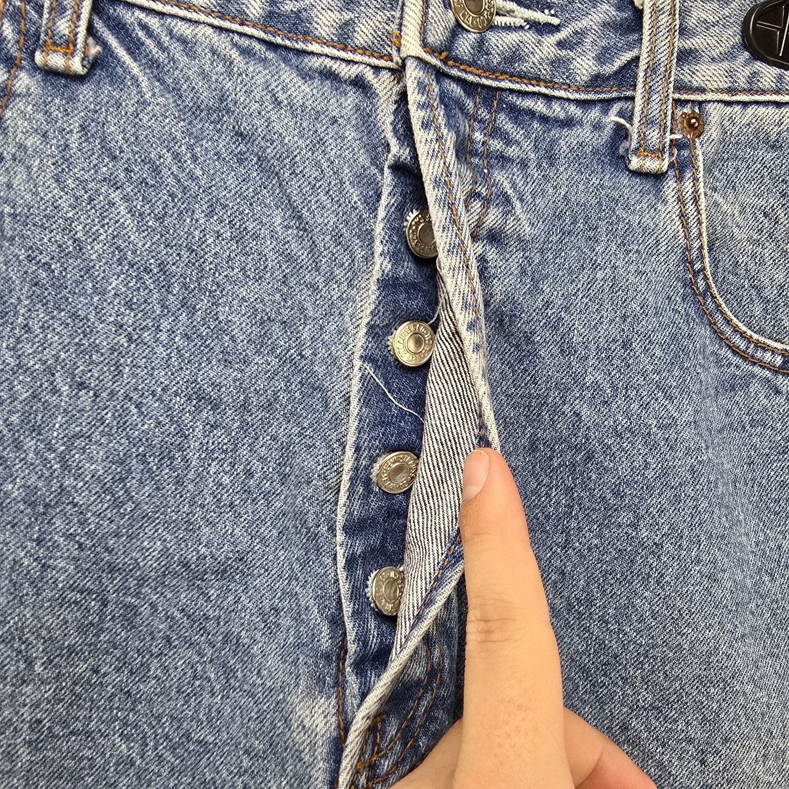 Levi's Vintage Levis 501 Jeans 34x32 (Fits 33x29) USA 90s *FLAWS* Size US 34 / EU 50 - 3 Thumbnail