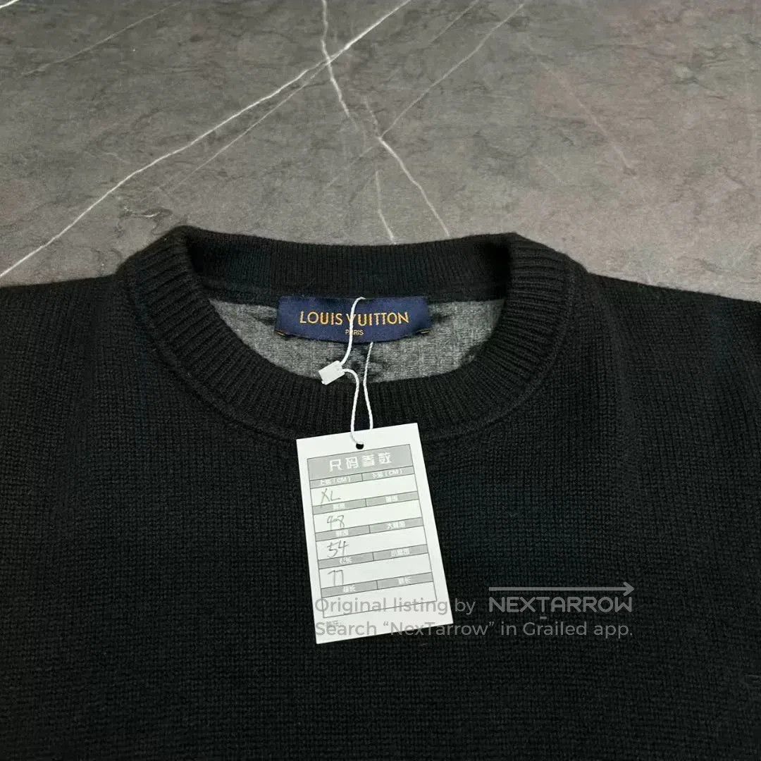 Louis Vuitton louis vuitton logo knit cashmere sweater. Size US XL / EU 56 / 4 - 3 Thumbnail