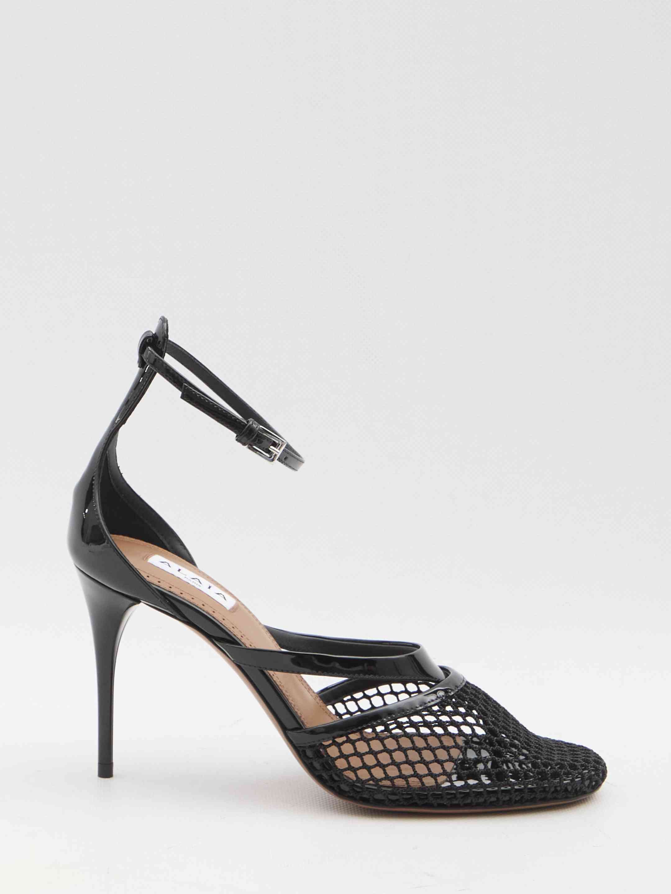 サンダル・ミュール Alaia Pumps 90 Mesh Sandals サンダル・ミュール ALAIA Pumps 90 mesh sandals Pumps 90 mesh