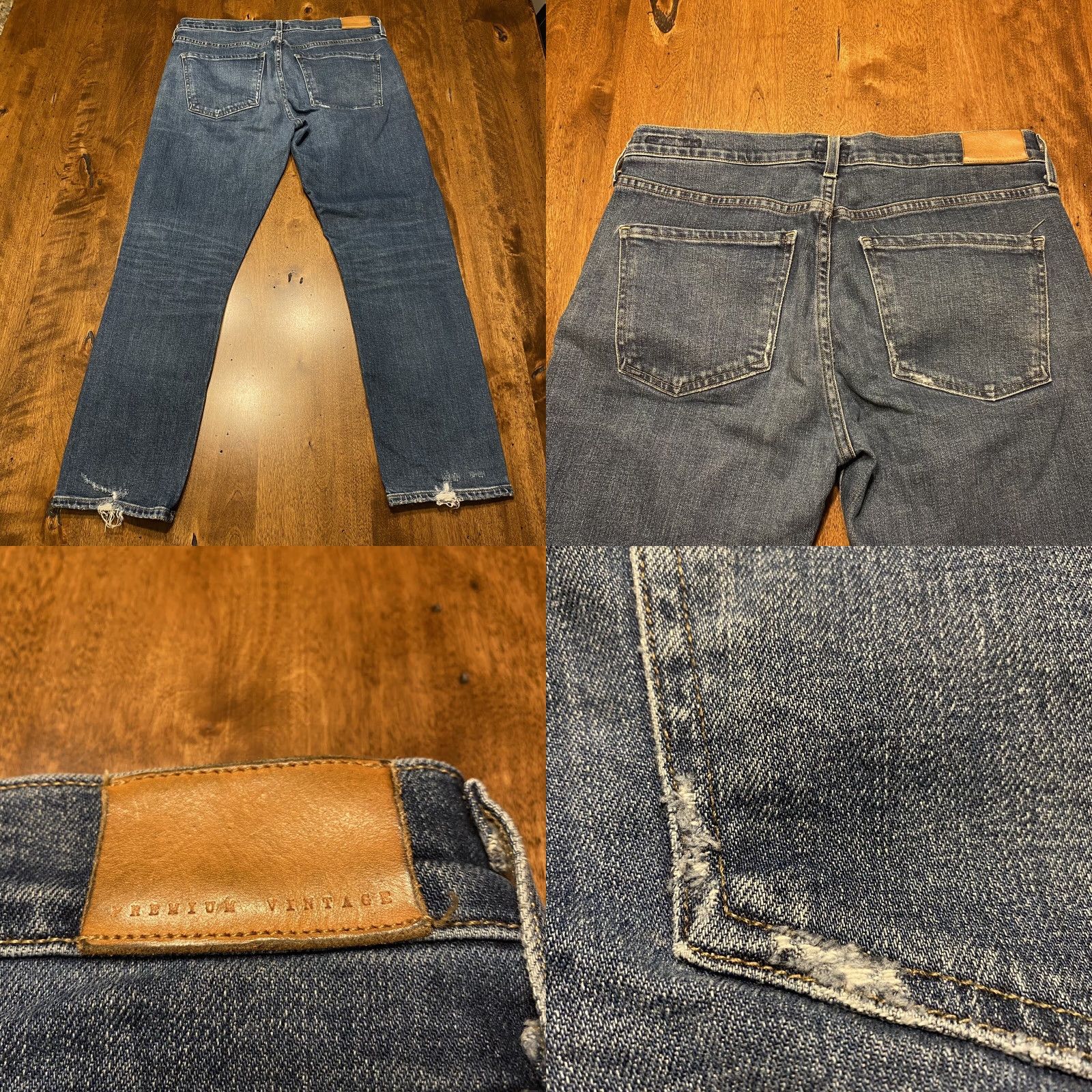Citizens of Humanity Emerson Slim Boyfriend Womens 27 (31x27) Button Fly Jeans