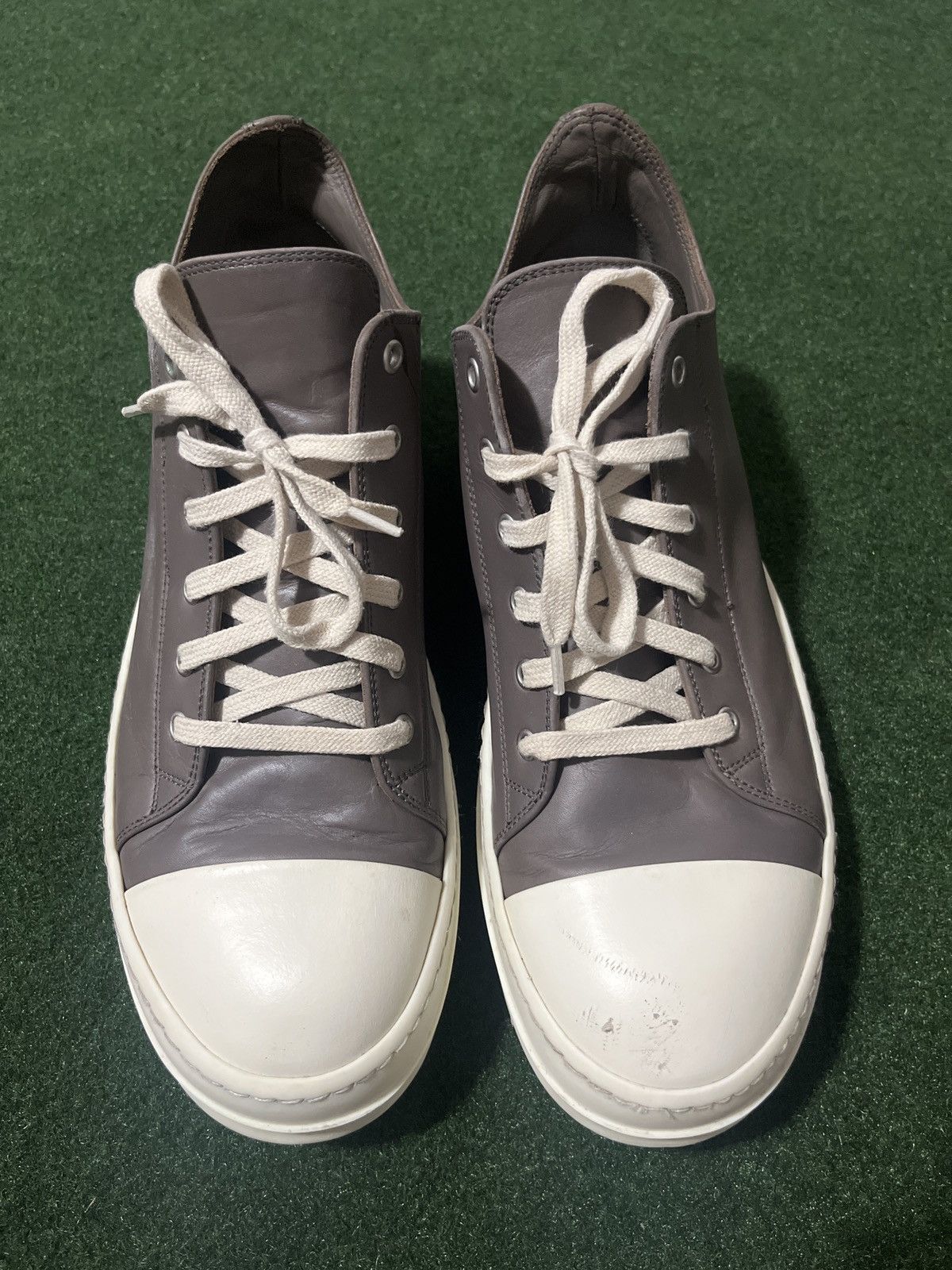 Rick Owens RICK OWENS Dust Ramones Low Leather Shoes sz 11.5 Size US 11.5 / EU 44-45 - 2 Thumbnail