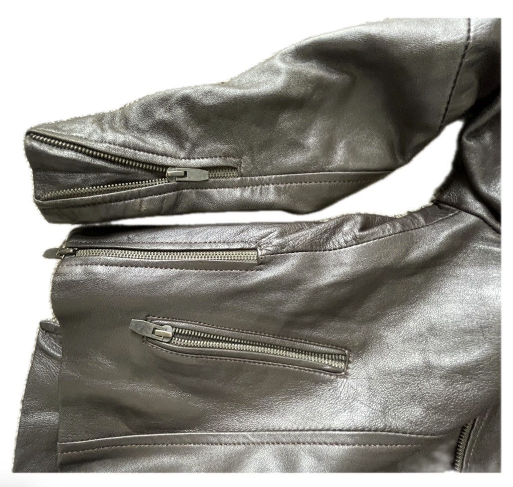 Vintage Master Leather Vintage 80s Genuine Leather Asymmetric Zip Size M / US 6-8 / IT 42-44 - 4 Thumbnail