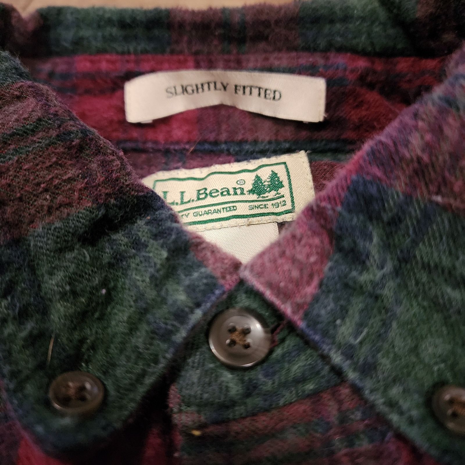 L.L. Bean L.L. Bean long sleeve flannel button up mens sz XL Tall 2418 Size US XL / EU 56 / 4 - 7 Thumbnail