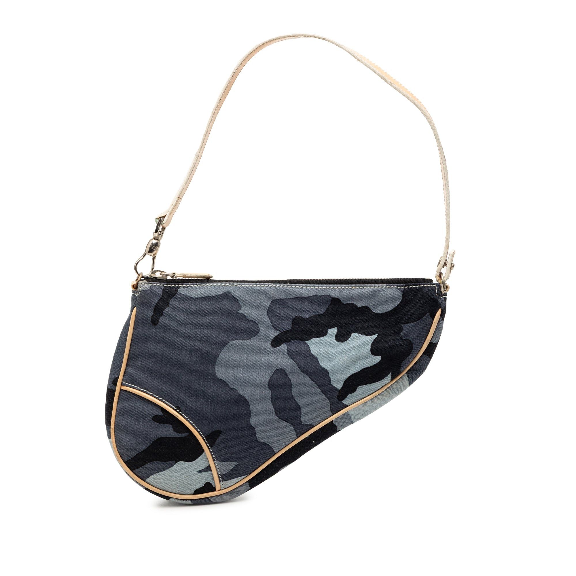 Dior Mini Canvas Camouflage Saddle Pochette Size ONE SIZE - 1 Thumbnail
