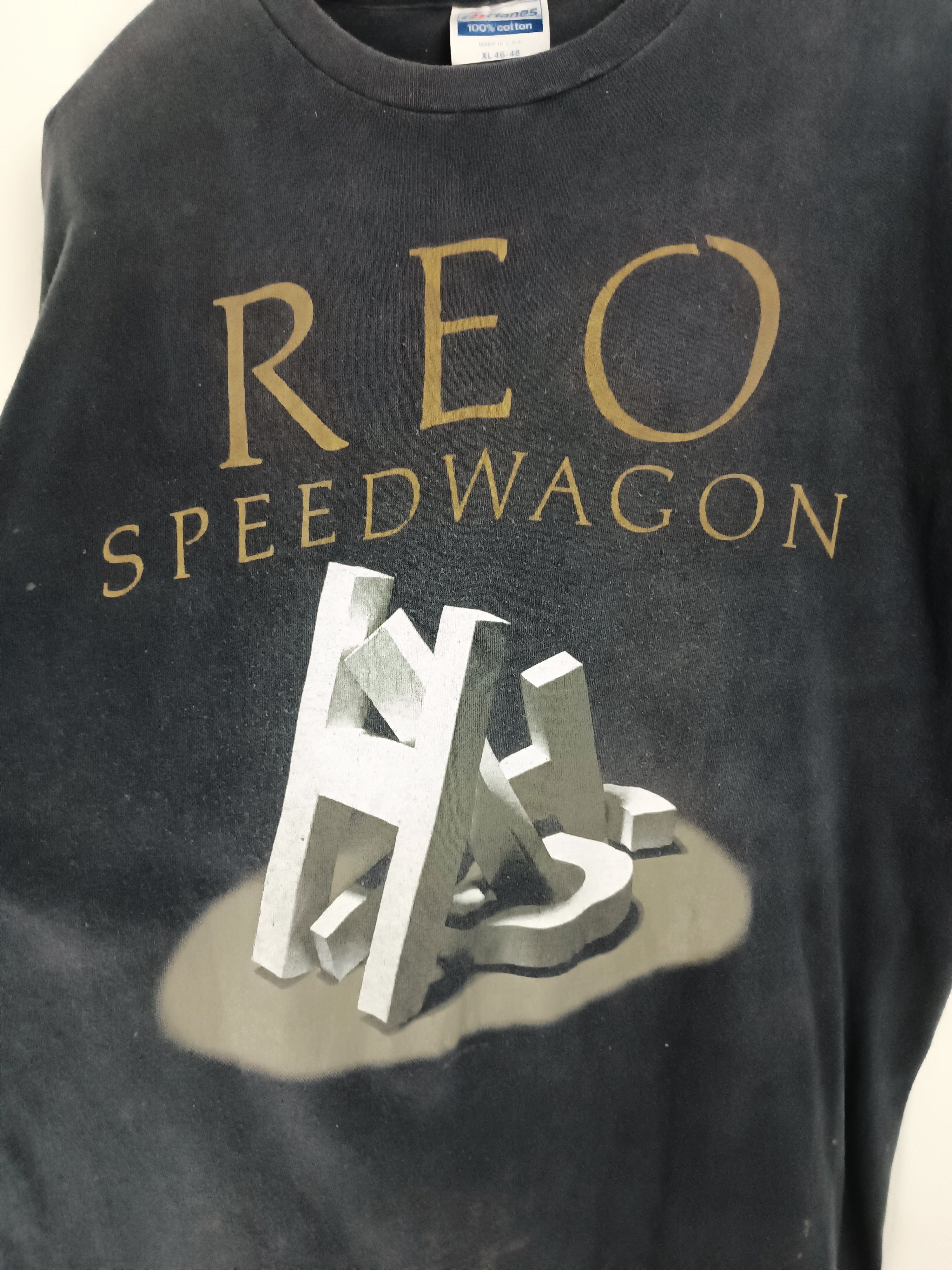 Band Tees THRASH FADED VINTAGE 80'S REO SPEEDWAGON HITS styx journey Size US L / EU 52-54 / 3 - 10 Thumbnail