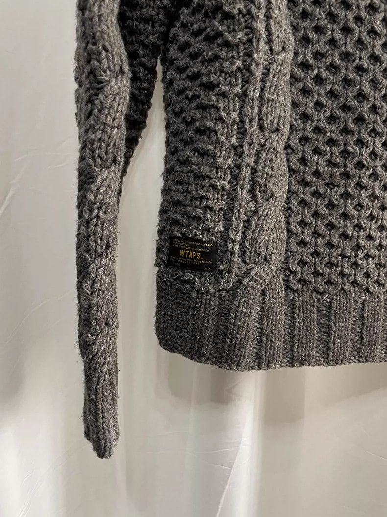 Wtaps wtaps 14aw Medium Heavy Grey Wool Knit Sweater Size US L / EU 52-54 / 3 - 4 Thumbnail