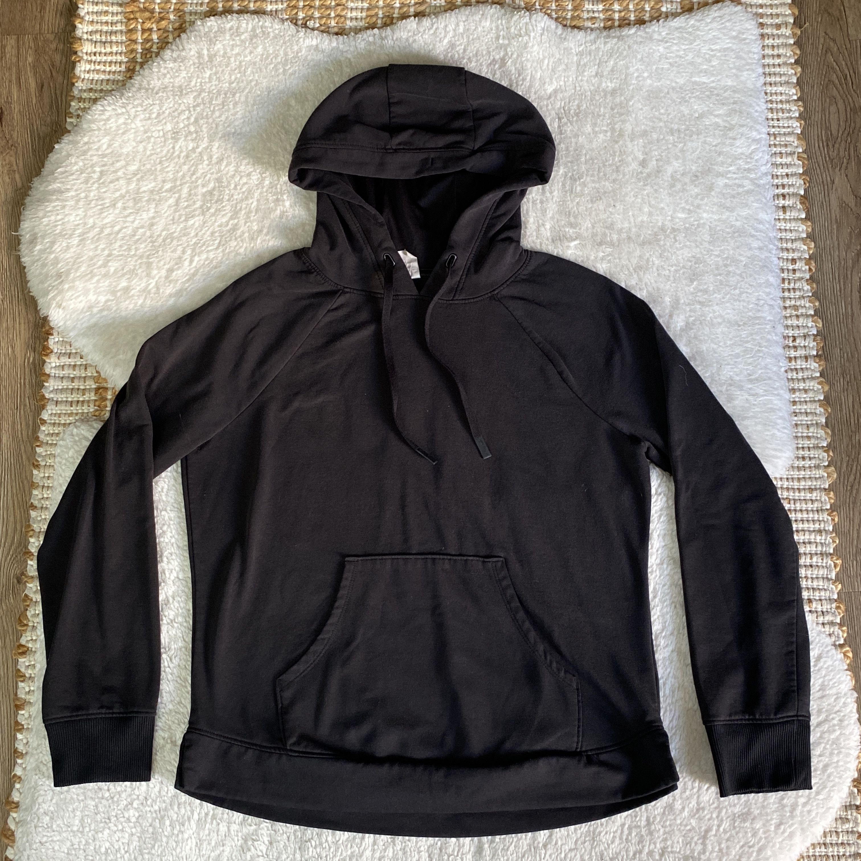 Athletic Works Athletic Works Black Pullover Hoodie Lined Kangaroo Pocket Size S / US 4 / IT 40 - 9 Thumbnail