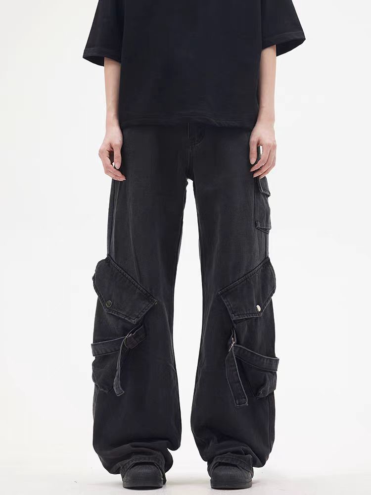 Japanese Brand × Jean Street Hip Hop Street Baggy Workwear Denim Trousers Size US 34 / EU 50 - 4 Thumbnail