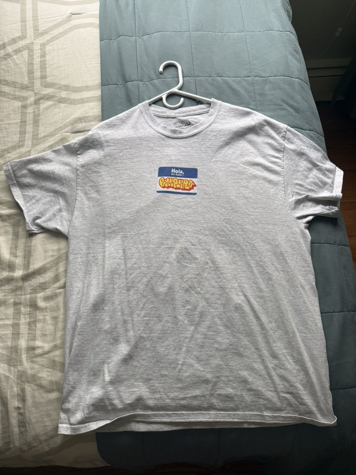 Empyre × Vintage Empyre Hello Heather Grey T-Shirt Size US XL / EU 56 / 4 - 2 Thumbnail