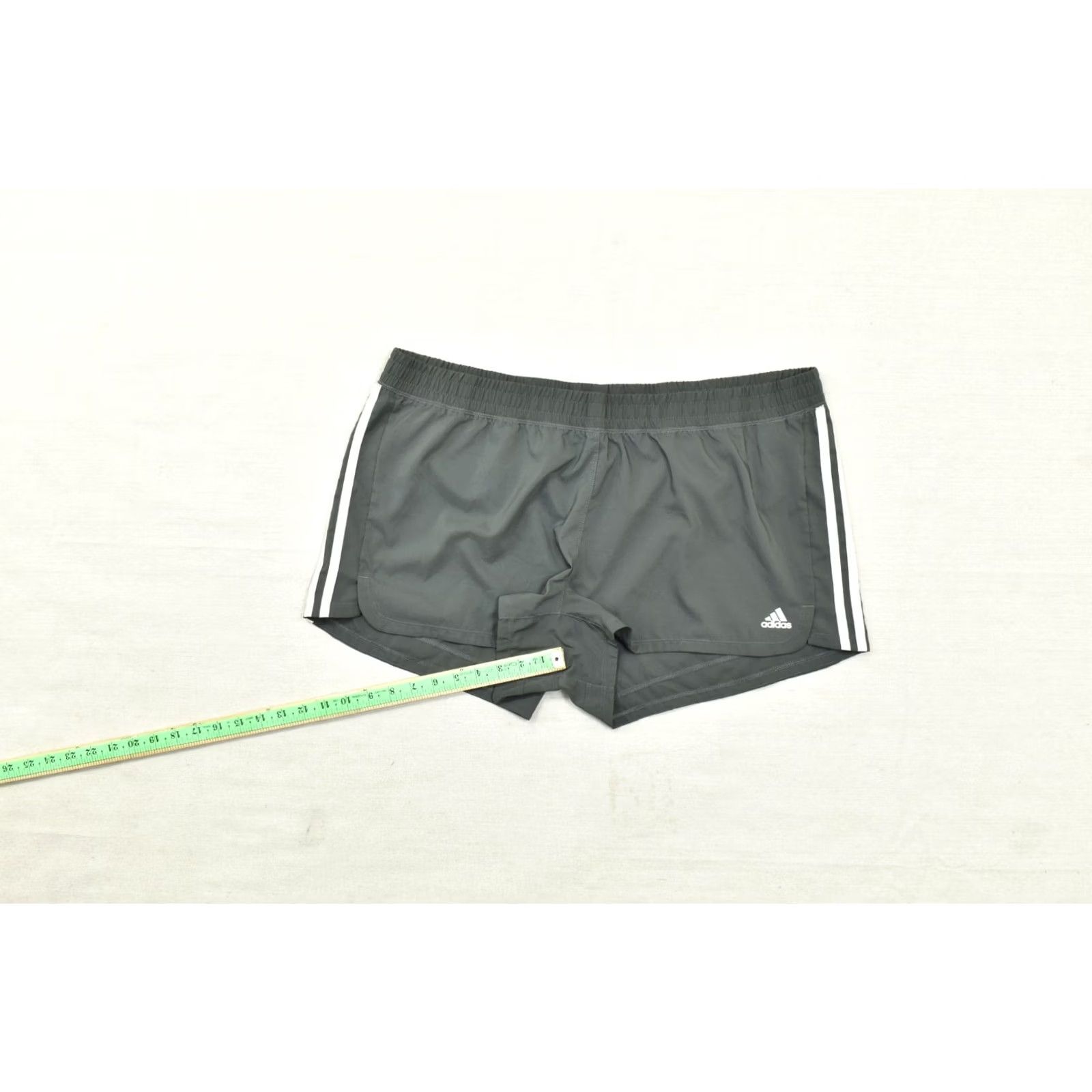Adidas Adidas Women's 2XL Grey Pacer 3-Stripe Aeroready Training Shorts Running Gym Size 40" / US 18 - 3 Thumbnail