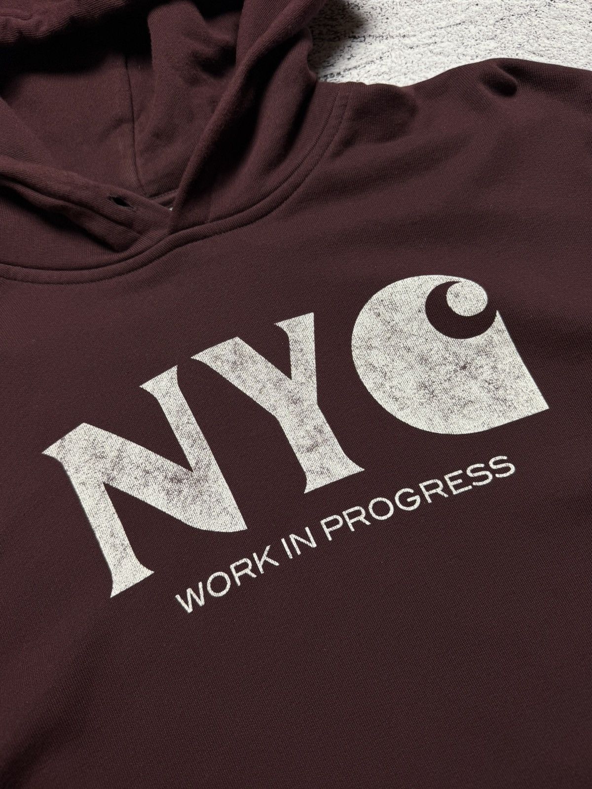 Carhartt Carhartt Hoodie NYC Work In Progress Logo Skate Style Rare Size US M / EU 48-50 / 2 - 5 Thumbnail