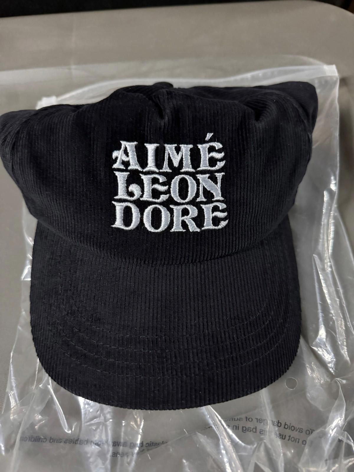 Aime Leon Dore Aime Leon Dore Chainstitch Corduroy 60s Logo Cap Hat Black Size ONE SIZE - 1 Thumbnail