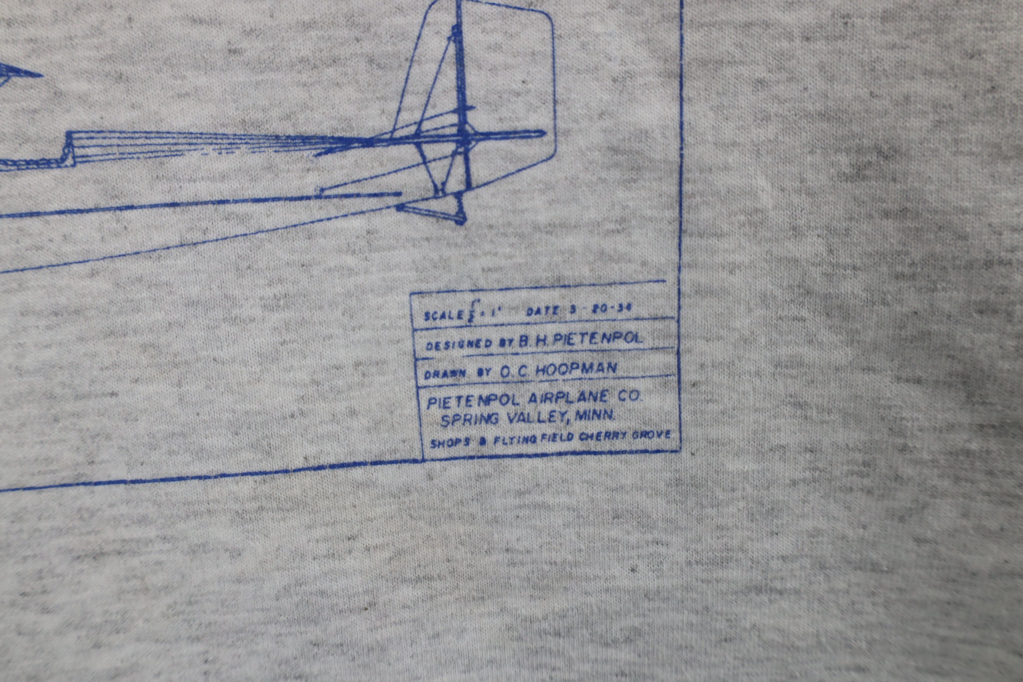 Vintage Vintage 90s Pietenpolo Aircamper Short Sleeve T-shirt Size US XL / EU 56 / 4 - 7 Thumbnail