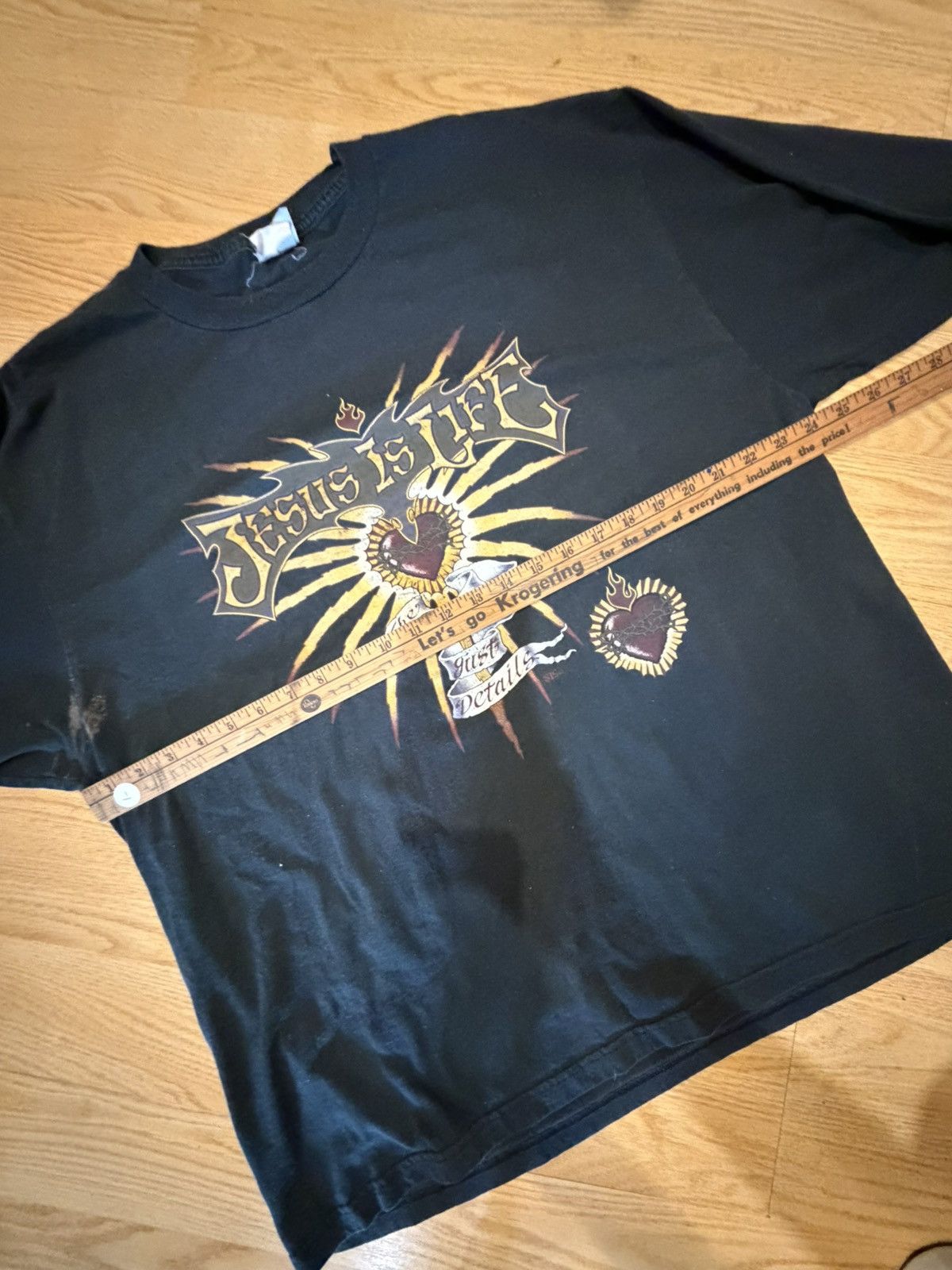 Vintage Vintage jesus long sleeve t shirt size 2XL faded Size US XXL / EU 58 / 5 - 4 Thumbnail