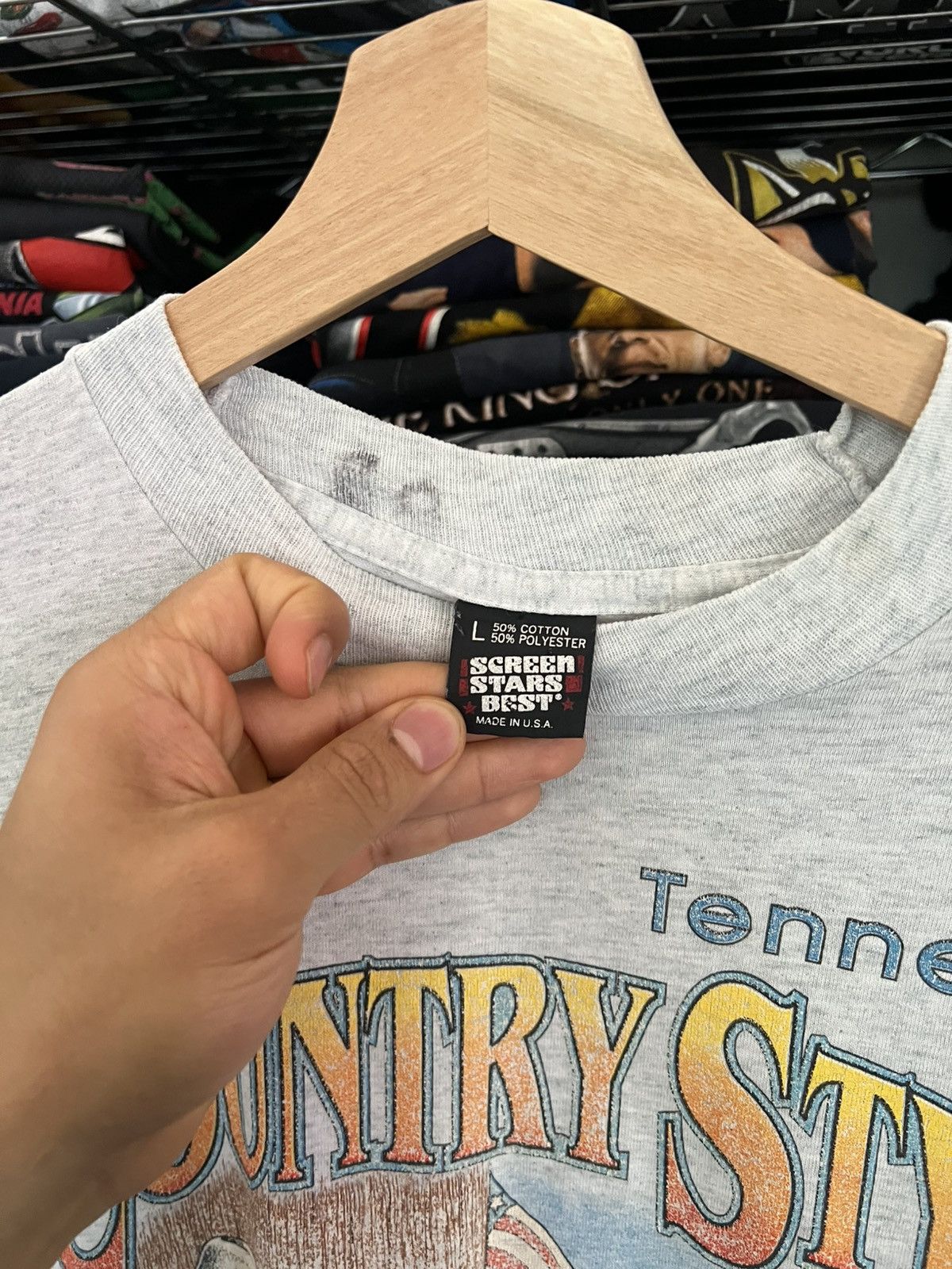 Vintage 90s Country Style Tennessee Souvenir Cowboy Levi’s Tee Size US L / EU 52-54 / 3 - 5 Thumbnail
