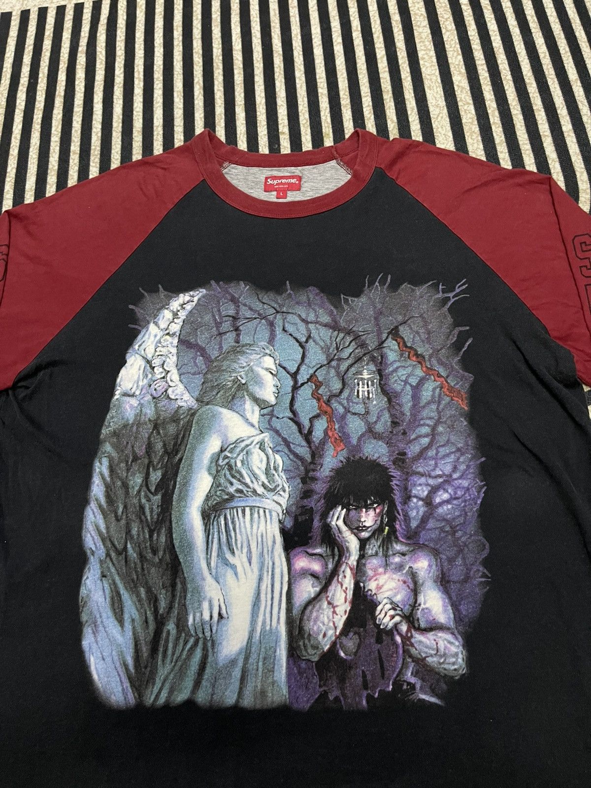 FW 21 SUPREME “THE CROW” RAGLAN T SHIRT LONG SLEEVE