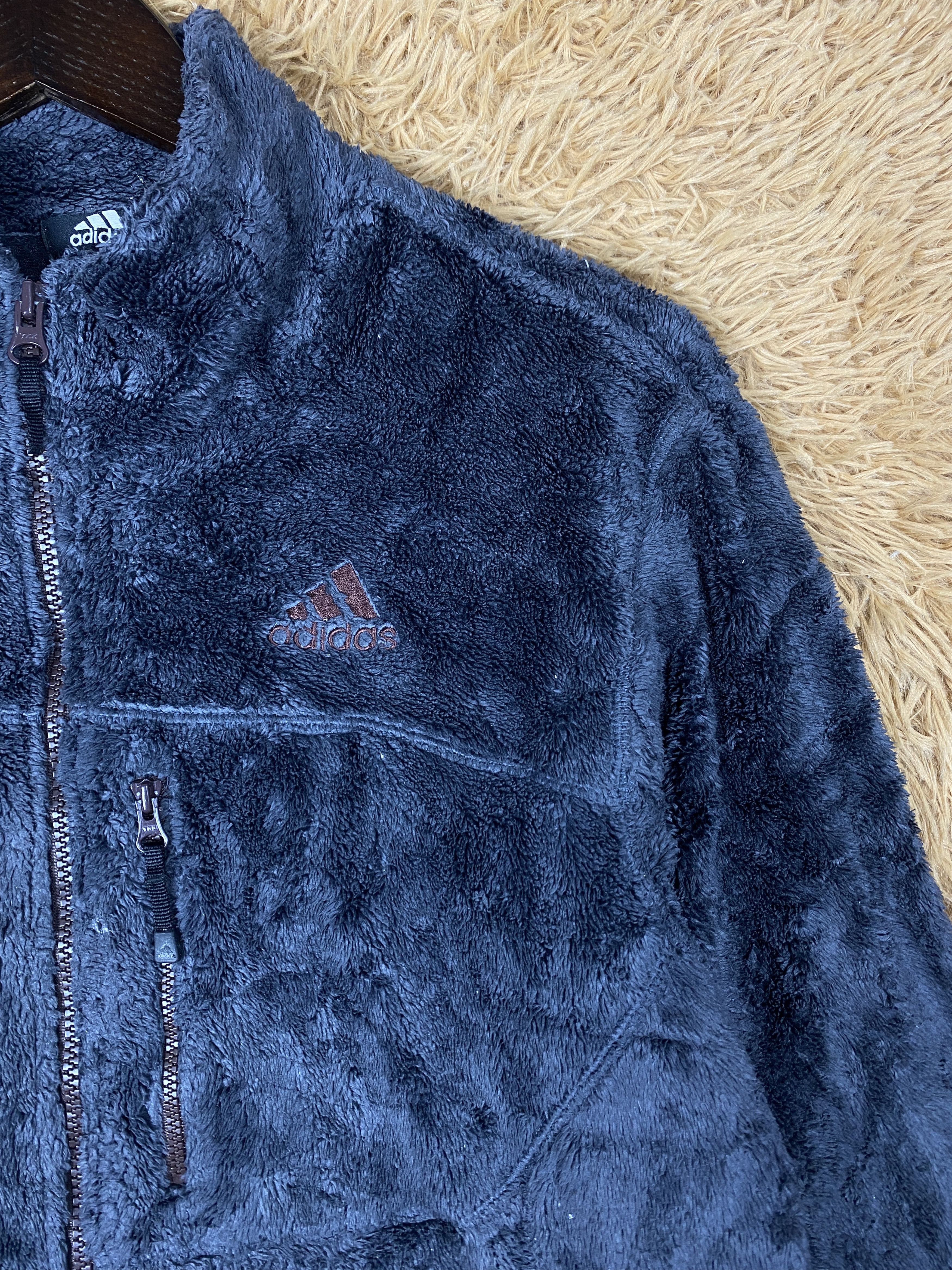 Adidas Vintage Adidas Fleece Zip Up Jacket PJ2614 Size US S / EU 44-46 / 1 - 4 Thumbnail
