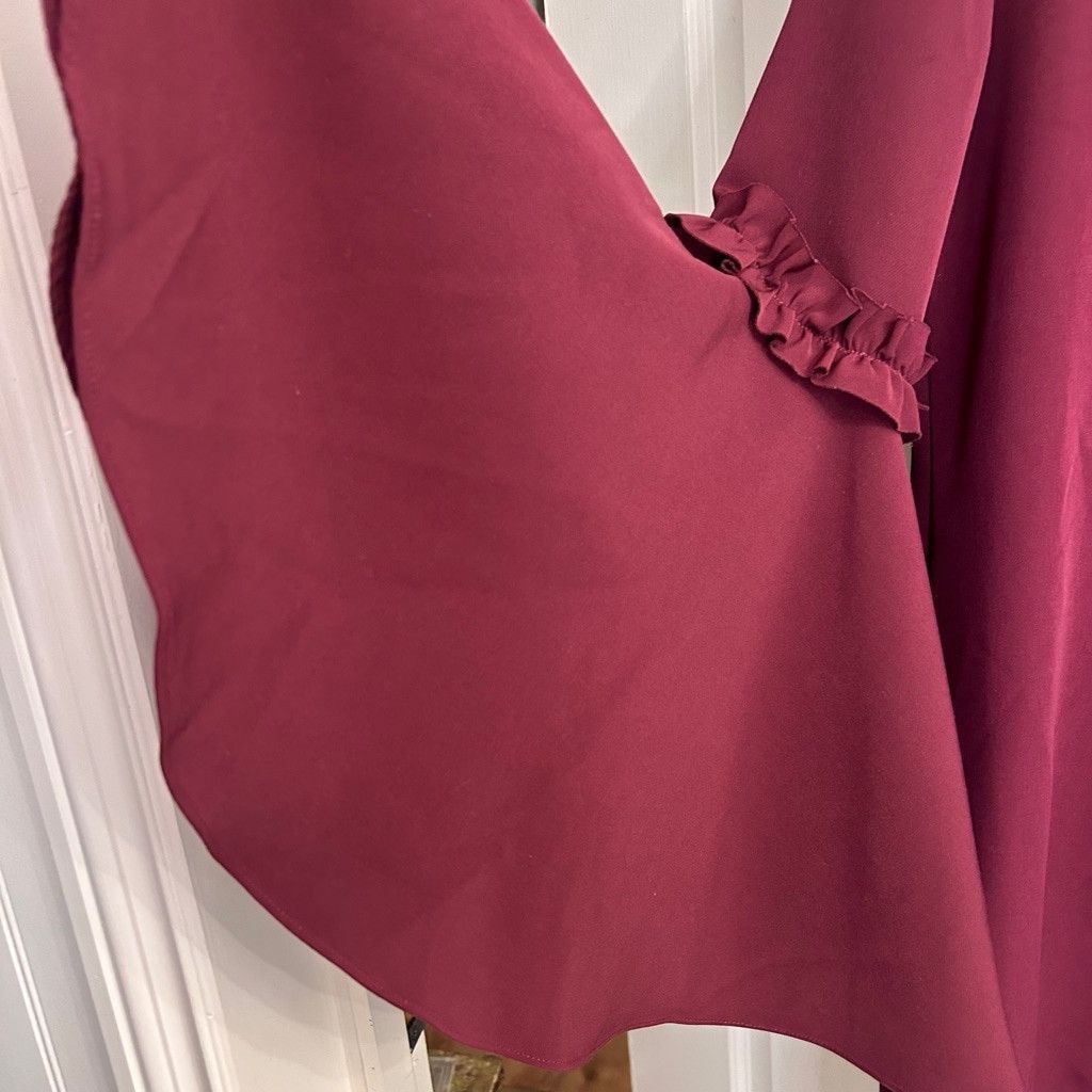 MILLY Women's Milly Dress Burgundy Size 8 Size M / US 6-8 / IT 42-44 - 4 Thumbnail