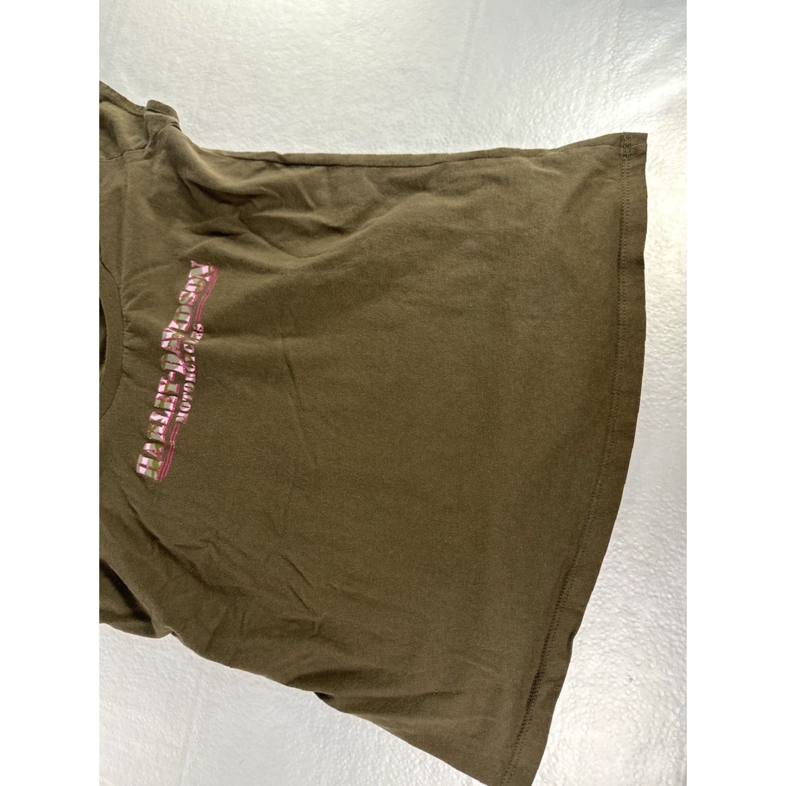 Harley Davidson VTG Harley-Davidson Womens M Medium Brown Tee Y2K Motorcycle Shirt Size M / US 6-8 / IT 42-44 - 5 Thumbnail