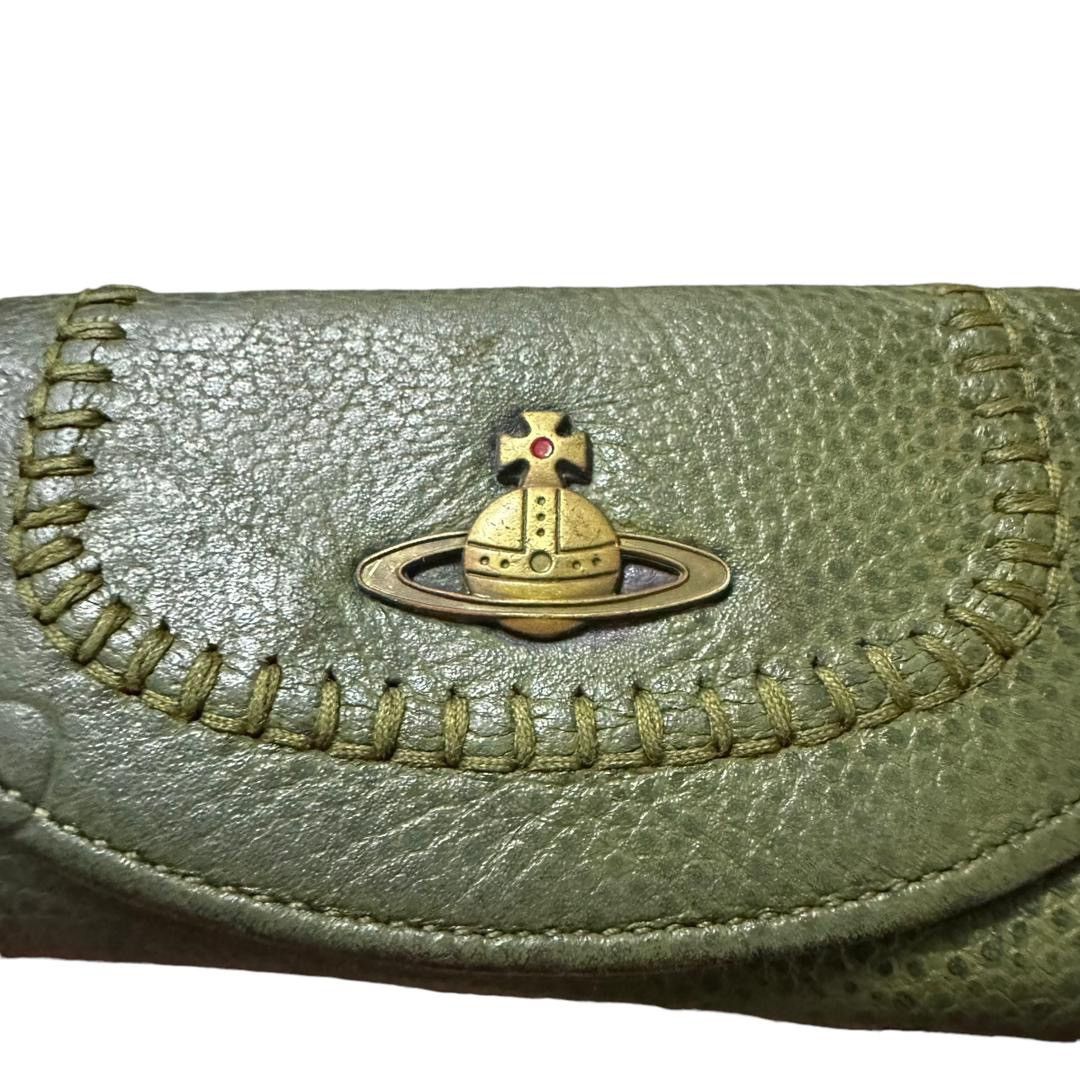 Leather Vivienne Westwood Green Leather Key Holder Bag Size ONE SIZE - 2 Thumbnail