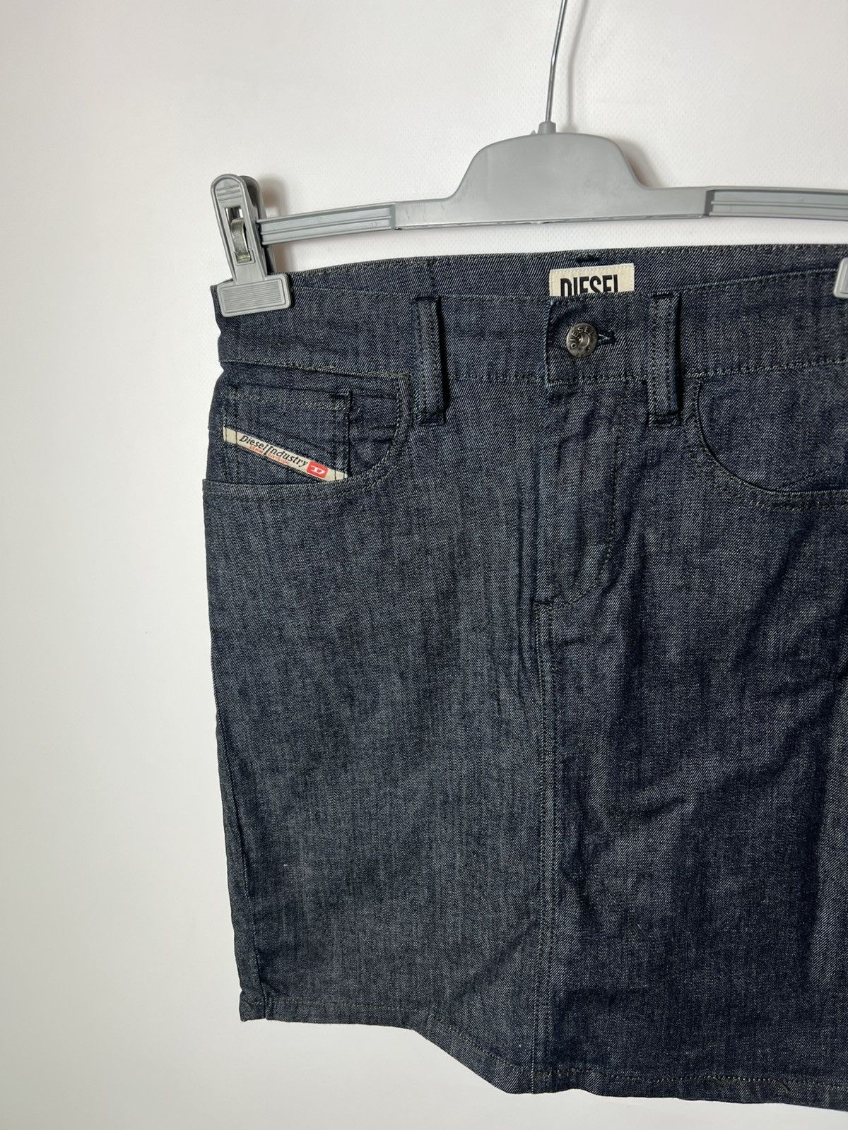 Diesel Vintage Y2K Diesel Industry Crazy Midi Denim Jeans Skirt Size 25" / US 0 / IT 36 - 3 Thumbnail
