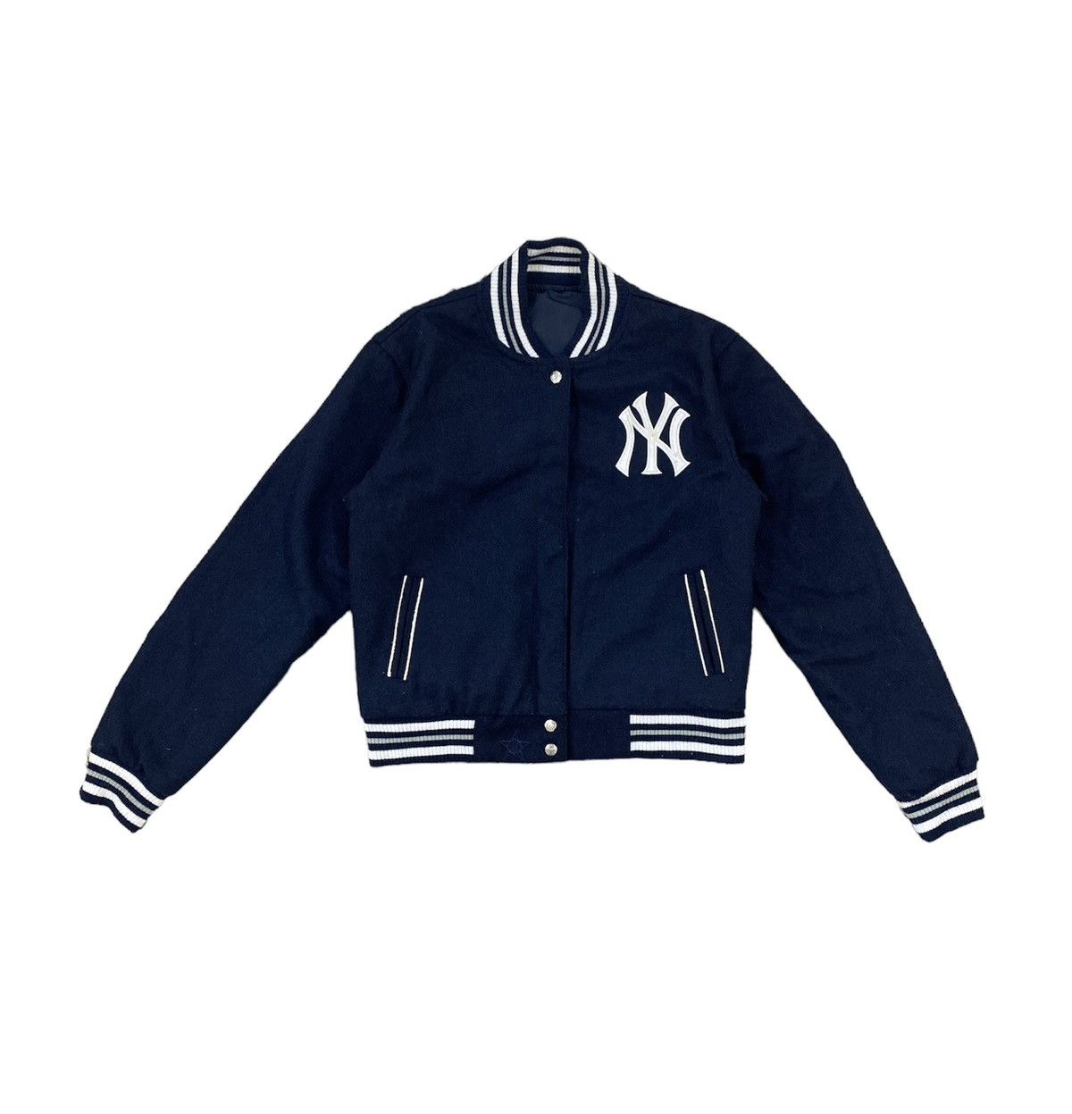 Majestic × Vintage Vintage Reversible MLB NY Yankees Varsity Bomber Jacket Size US L / EU 52-54 / 3 - 2 Thumbnail