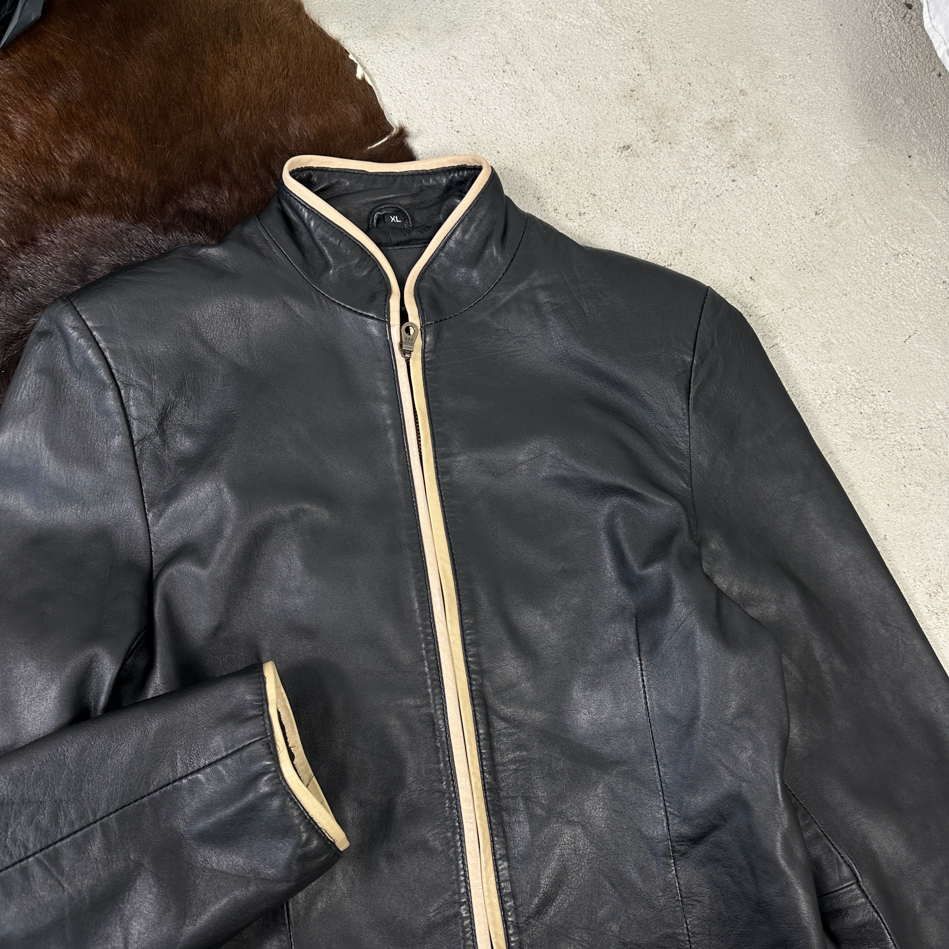 Gianfranco Ferre Gianfranco Ferre Vintage Leather Jacket Size L / US 10 / IT 46 - 2 Thumbnail