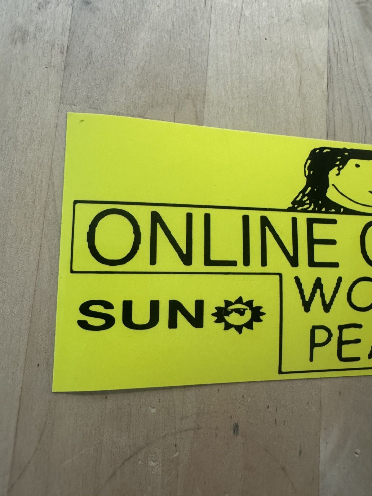 Online Ceramics Online Ceramics World Peace Sun Brand XL Bumper Sticker Size ONE SIZE - 2 Thumbnail