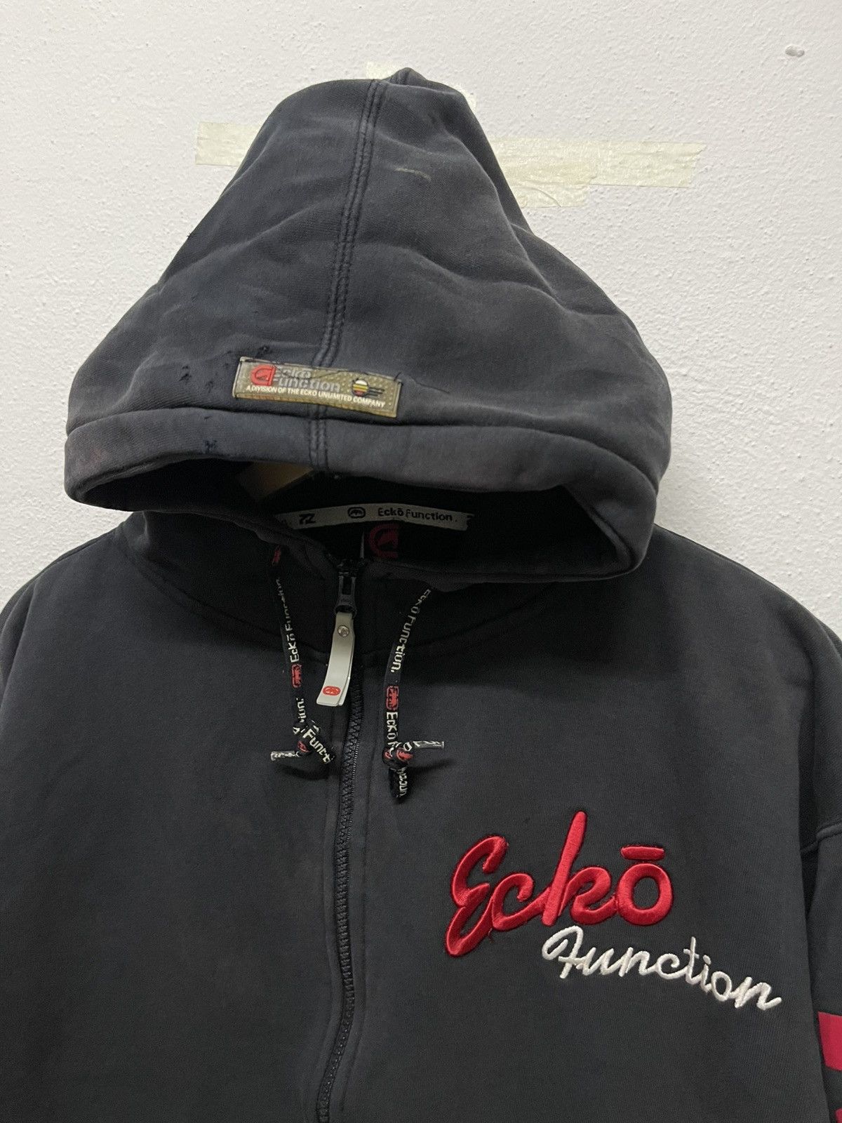 Ecko Unltd. × Vintage 2000s ECKO FUNCTION ZIPPER HOODIE BIG LOGO DISTRESSED Size US L / EU 52-54 / 3 - 7 Thumbnail