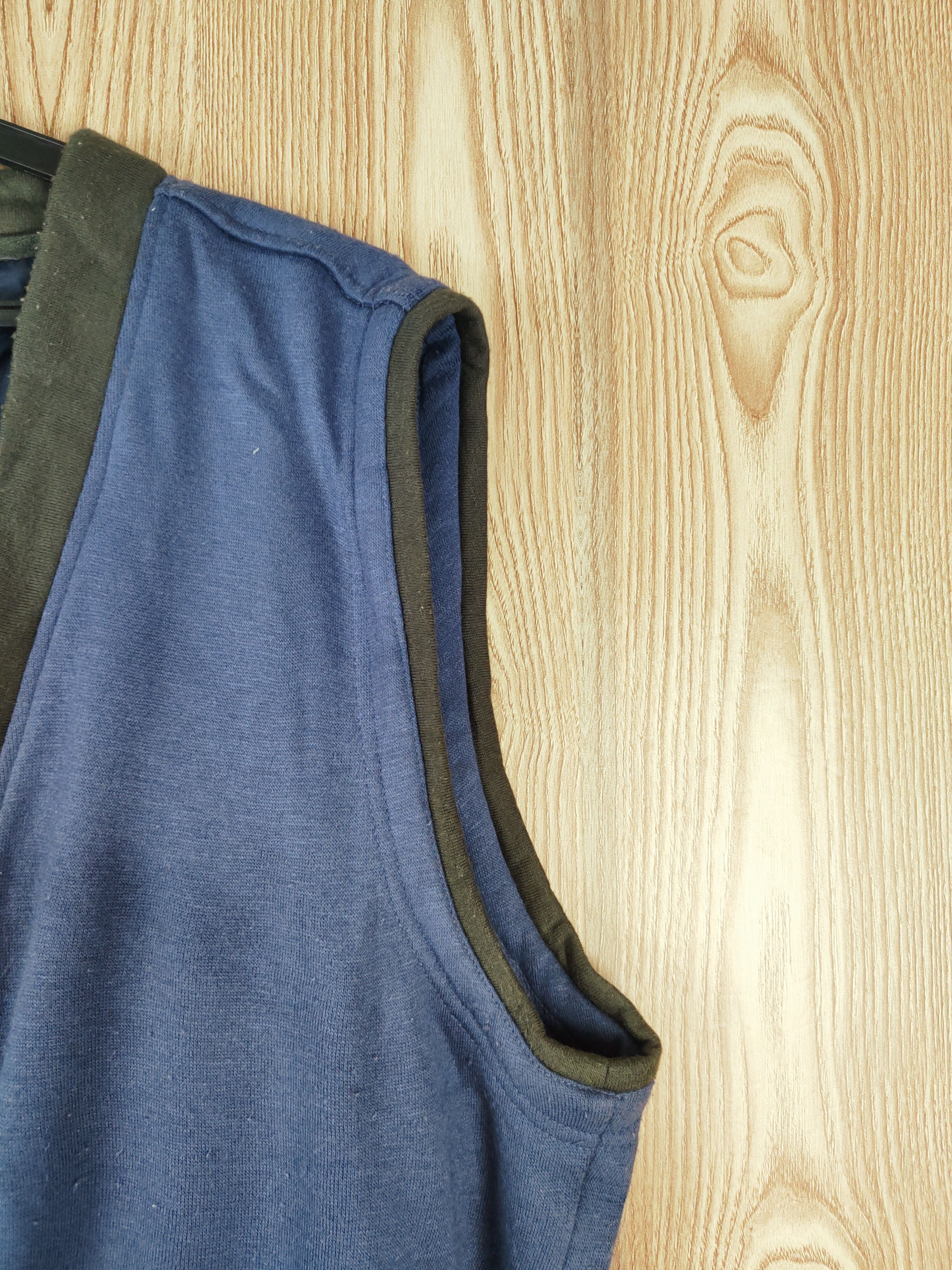 Japanese Brand × Vintage Vintage Faded Synthetic Navy Vests Size US L / EU 52-54 / 3 - 6 Thumbnail