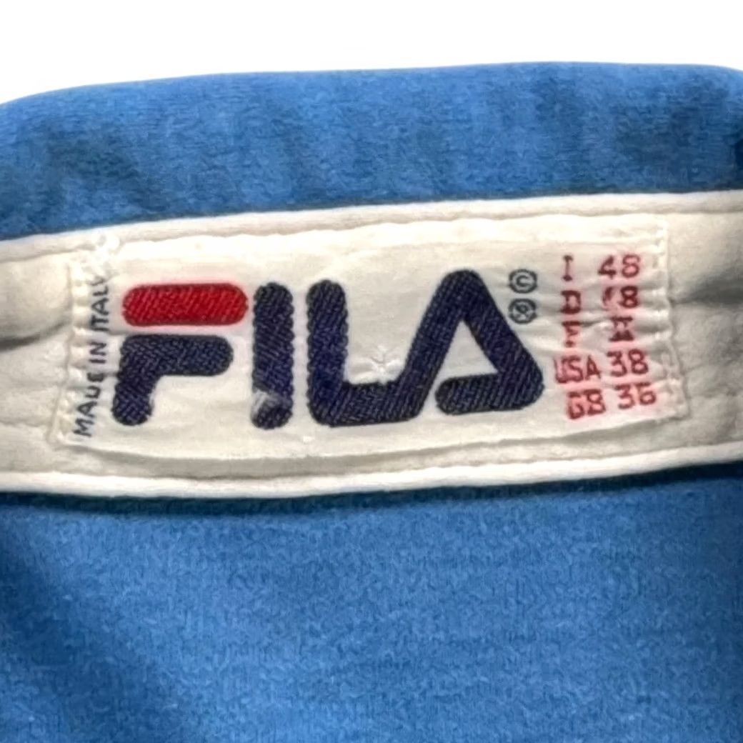 Fila VINTAGE Fila Polo Shirt Mens M Blue 80s Tennis WCT Italy Embroidered Logo Stripe Shirt Size US M / EU 48-50 / 2 - 5 Thumbnail