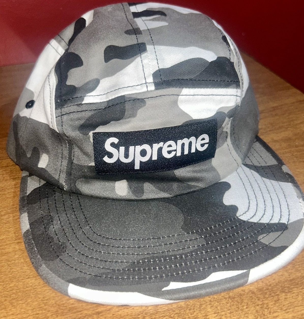 Supreme Supreme Washed Chino Twill Camp Cap (SS26) Snow Camo Size ONE SIZE - 2 Thumbnail