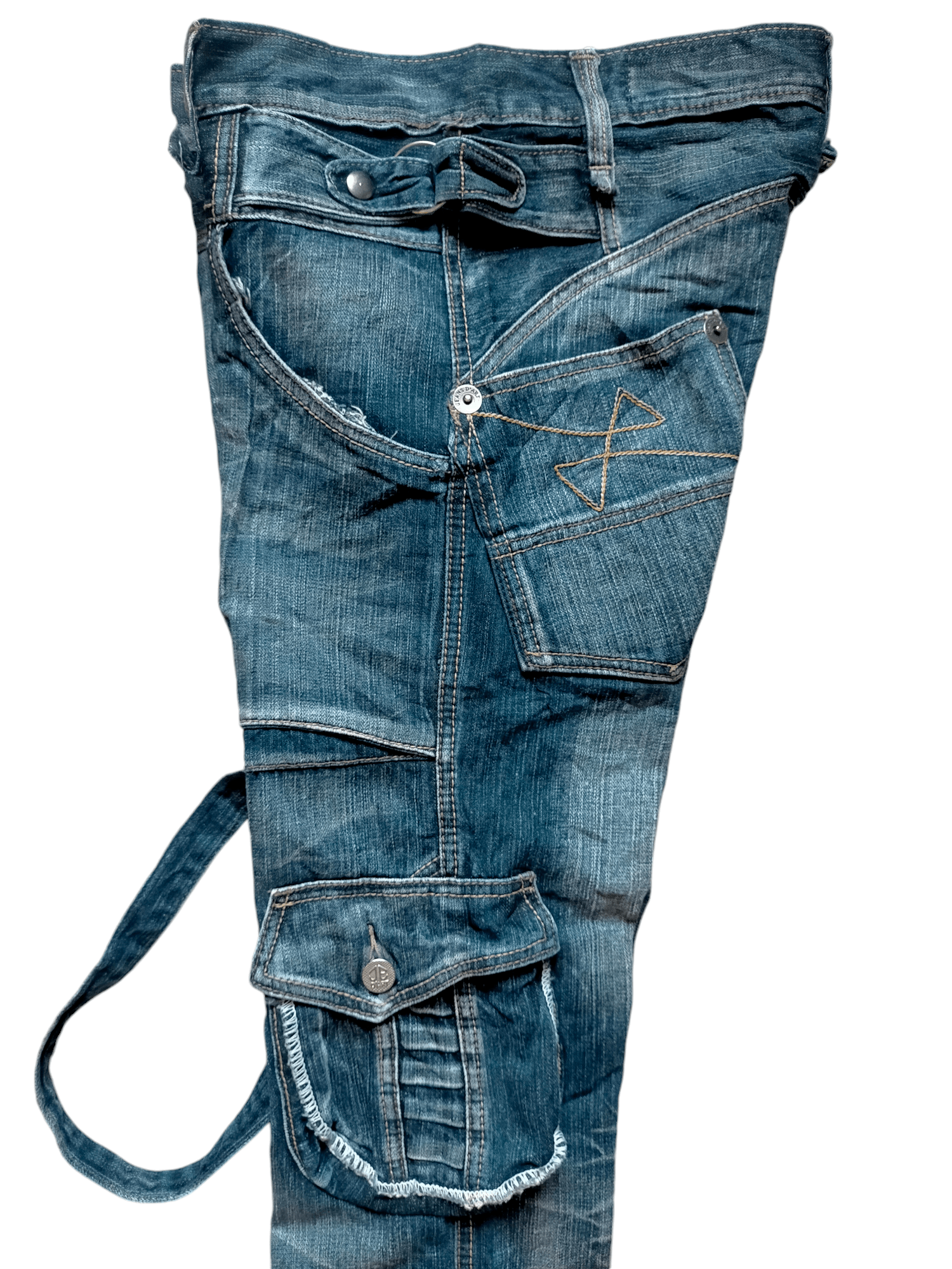 Hysteric Glamour × Japanese Brand Jeans De Art Bondage Punk Cargo Denim Pants Size US 32 / EU 48 - 7 Thumbnail