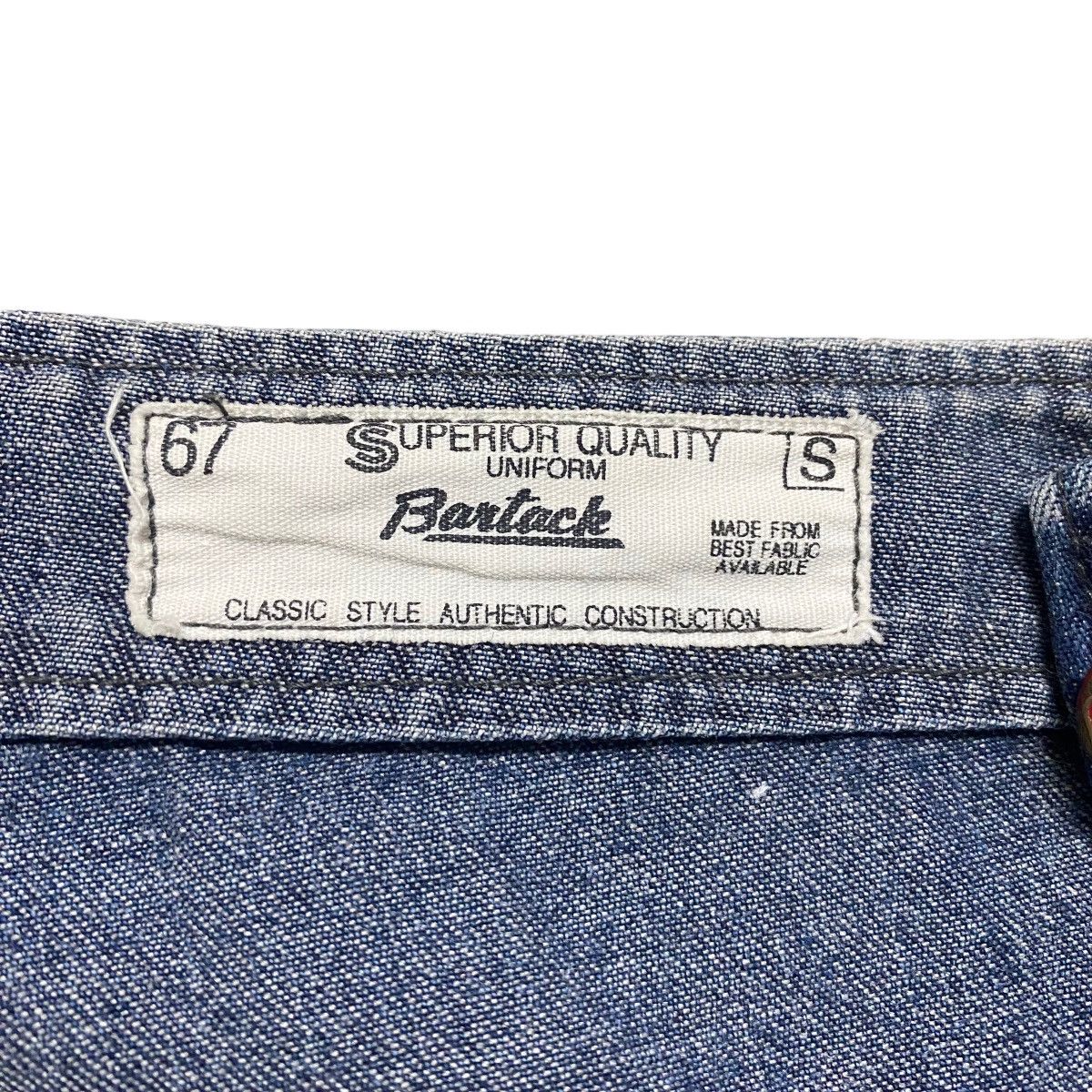 Japanese Brand Vintage Bartack Denim Work Pants Size US 31 - 17 Thumbnail