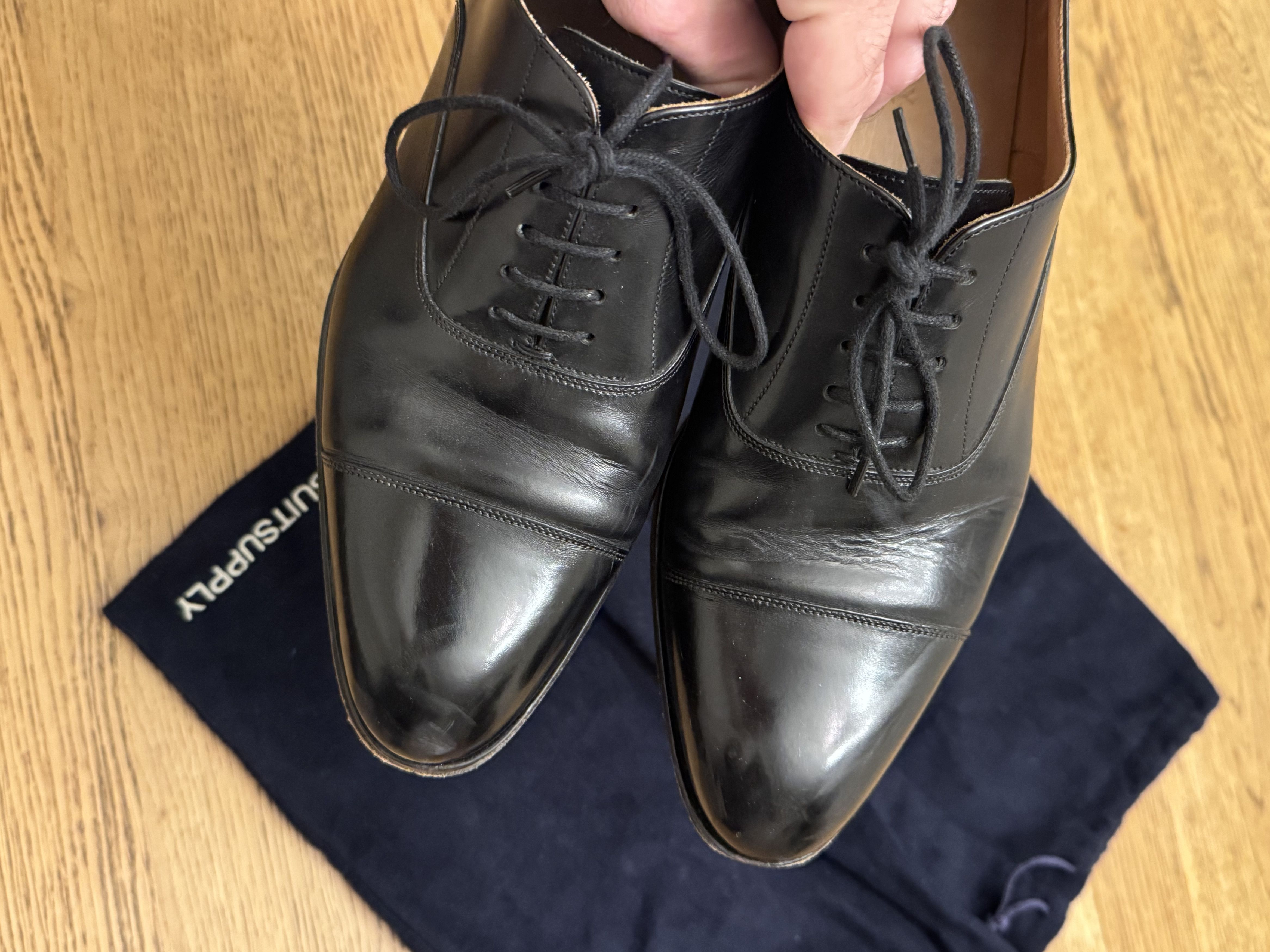 Suitsupply SuitSupply Black Oxford Dress Shoes Size US 8.5 / EU 41-42 - 2 Thumbnail