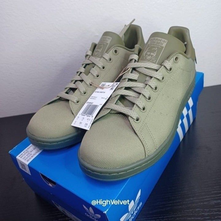 Adidas adidas Originals STAN SMITH SHOES Olive sz 8 (Men's) Size US 8 / EU 41 - 6 Thumbnail