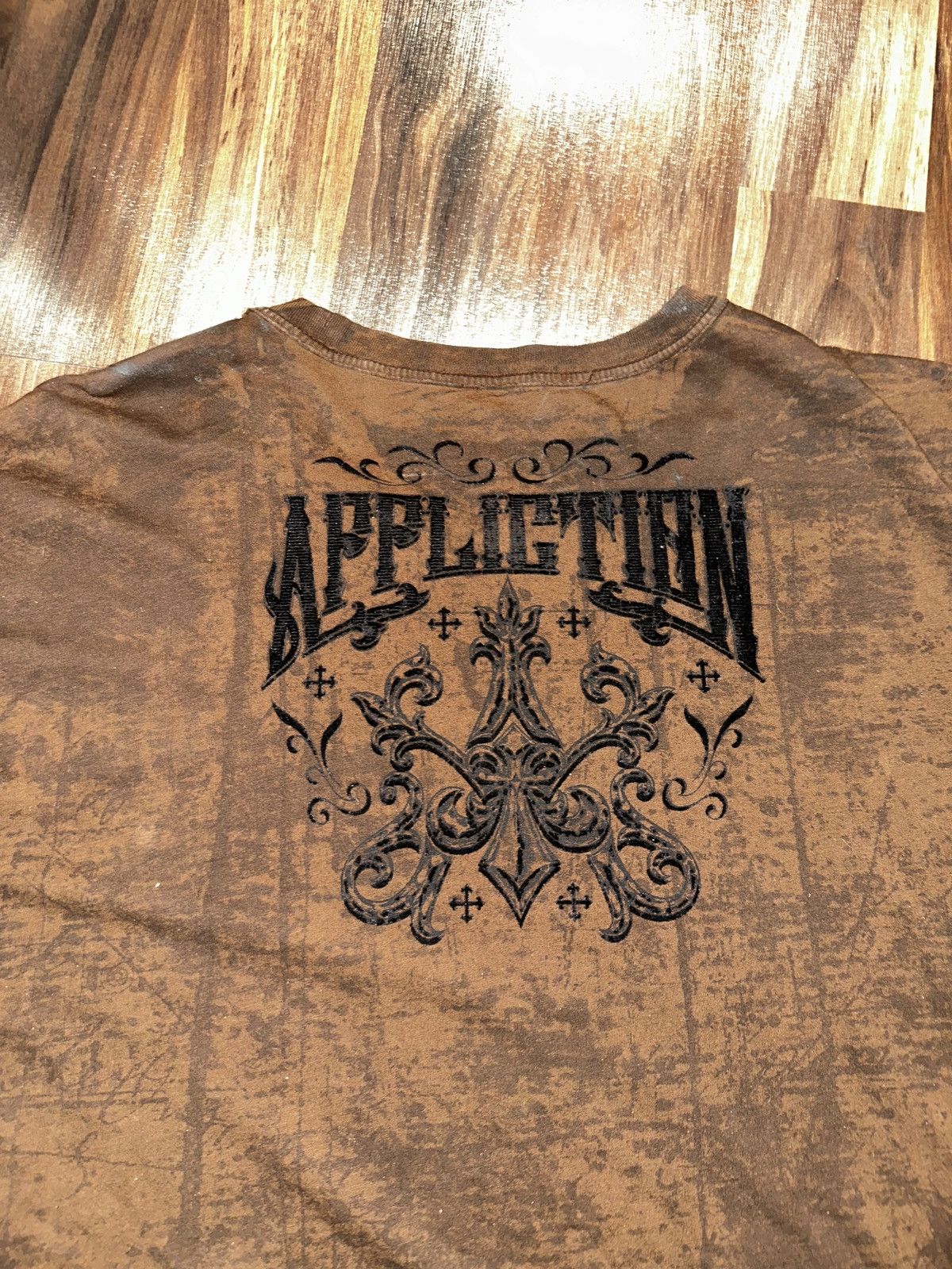 Affliction Y2K AFFLICTION Cyber Grunge Live Fast Graphic Logo Tee 3XL Size US XXL / EU 58 / 5 - 6 Thumbnail