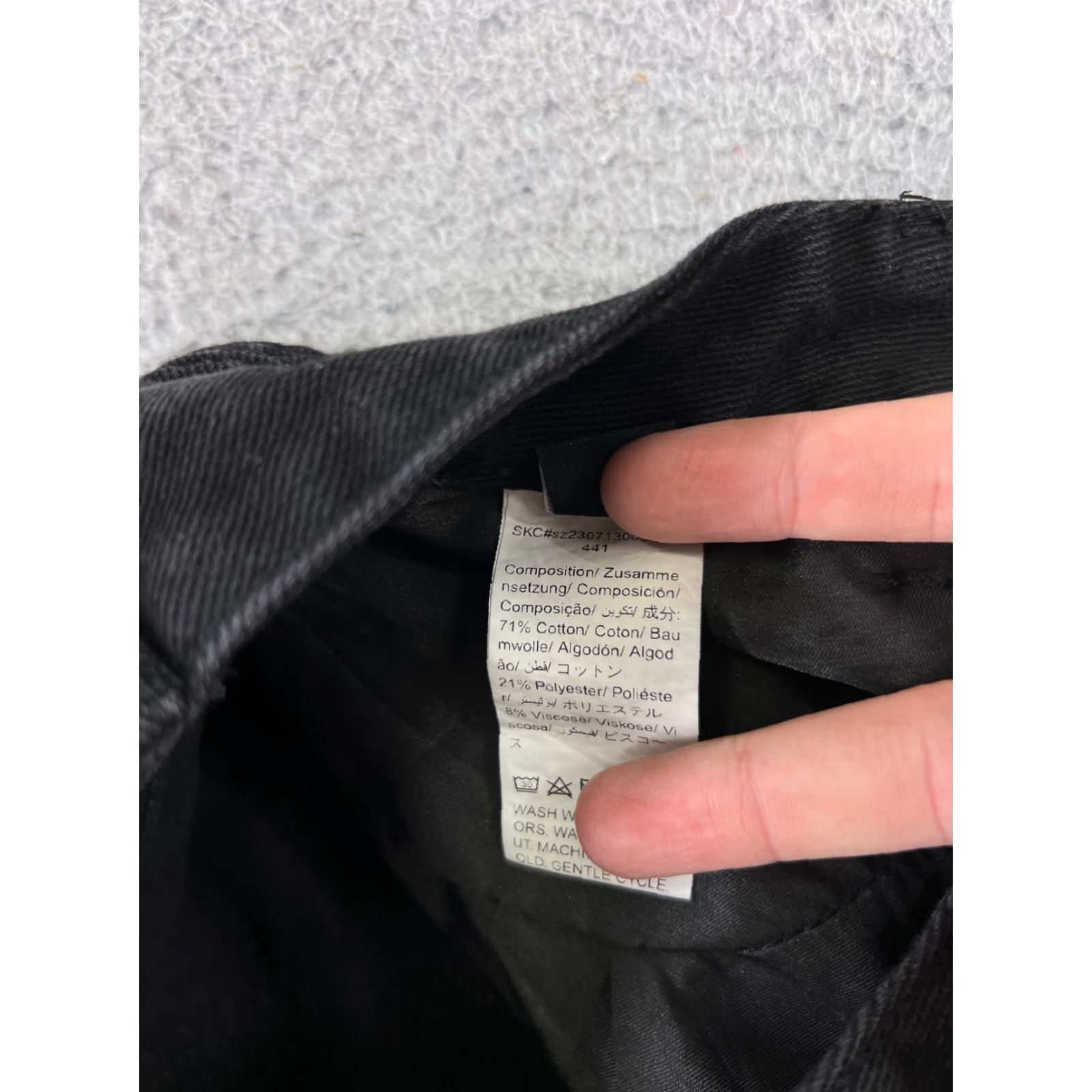 Shein SheIn Jeans Pants Womens XS Black Denim Wide-Leg High Rise 24x33 5-Pocket Design Medium Wash Cotton Cotton Slimming Comfortable 90s? Size 26" / US 2 / IT 38 - 7 Thumbnail