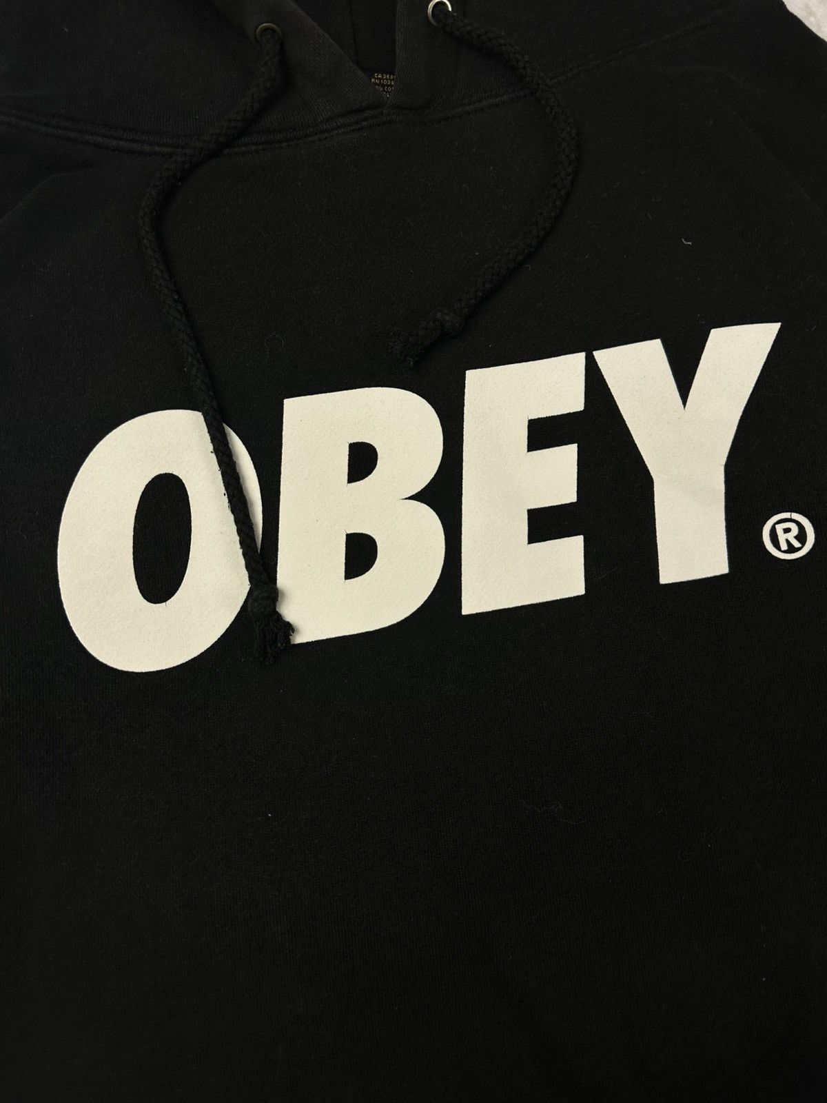 Obey Vintage OBEY Streetwear Black Hoodie Big Logo Large Size US L / EU 52-54 / 3 - 4 Thumbnail