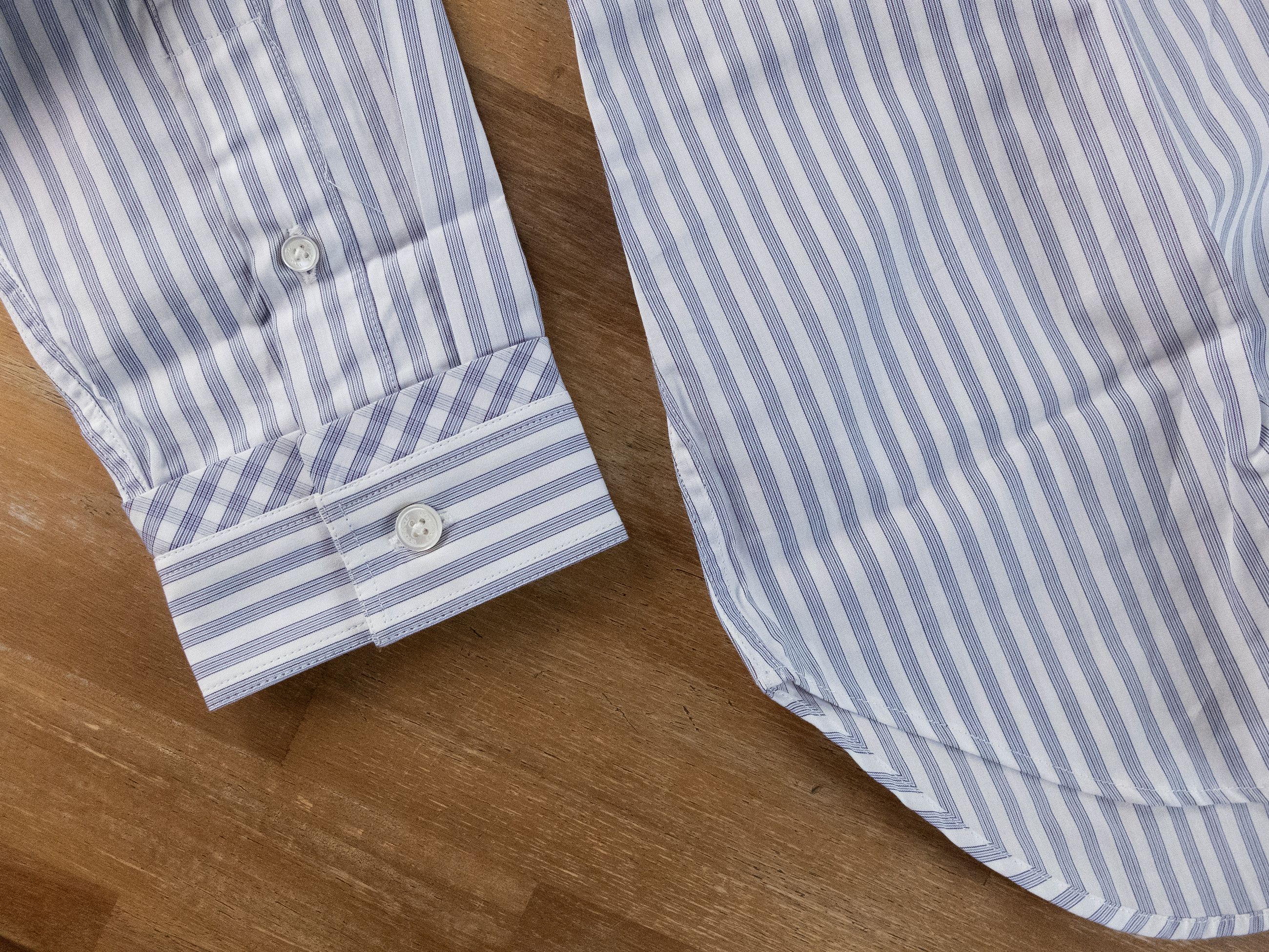 Viktor & Rolf VIKTOR & ROLF Monsieur slim fit white blue striped shirt Size US L / EU 52-54 / 3 - 6 Thumbnail