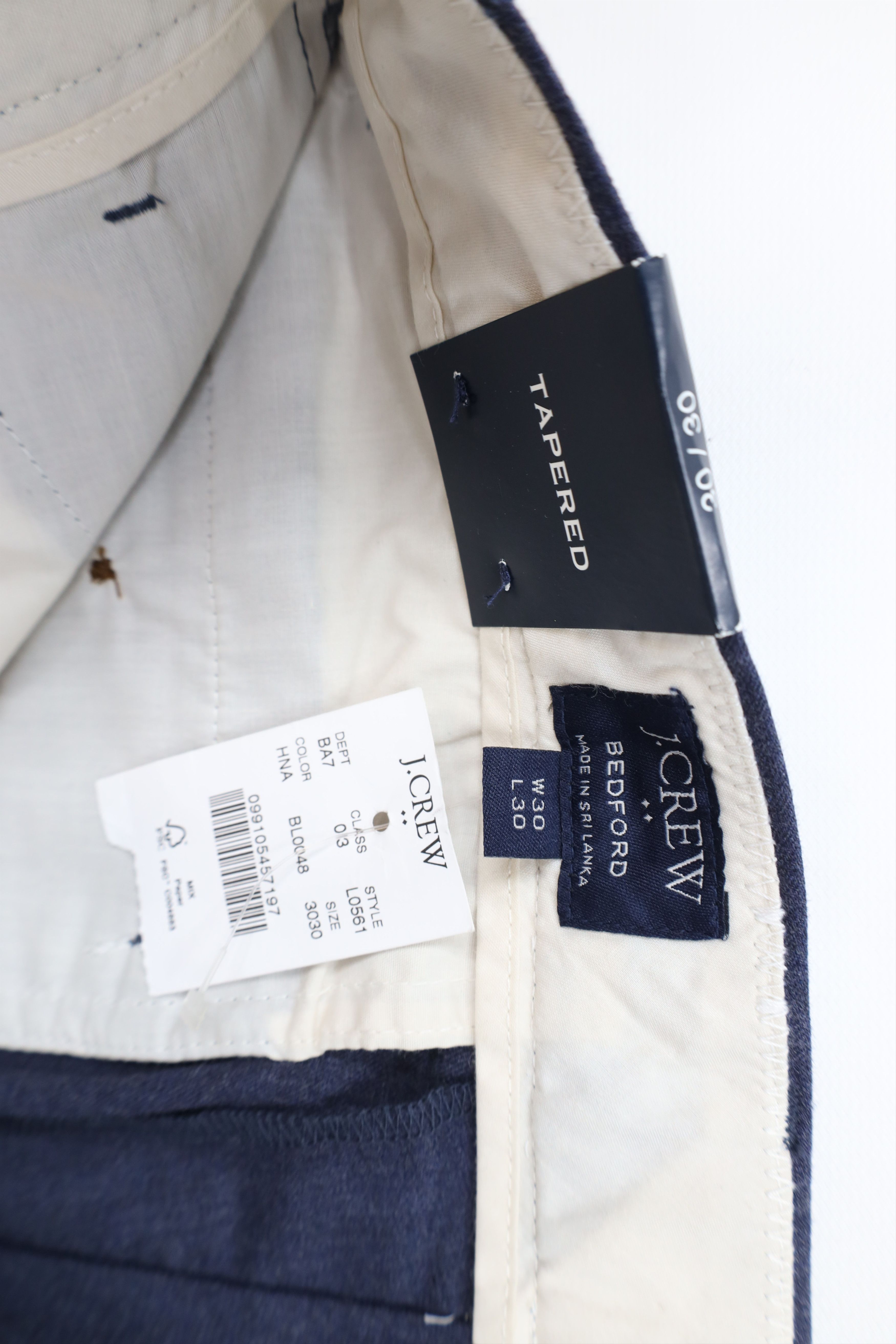J.Crew New J Crew Tapered Leg Chino Pants Trousers Blue Cotton Size US 30 / EU 46 - 6 Thumbnail