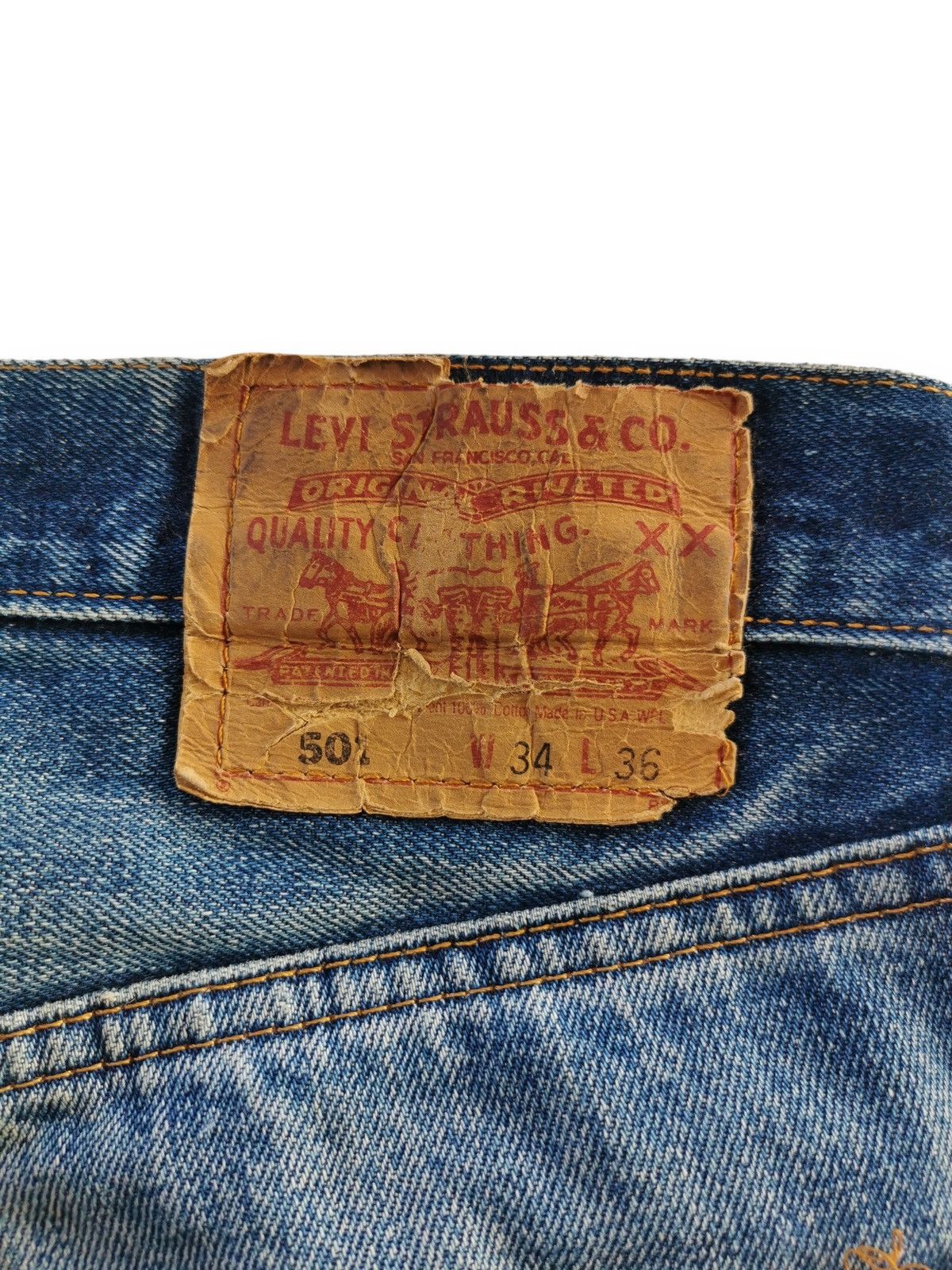 Hysteric Glamour × Levi's Levis 501 Selvedge Style Hysteric Glamour Size US 32 / EU 48 - 7 Thumbnail