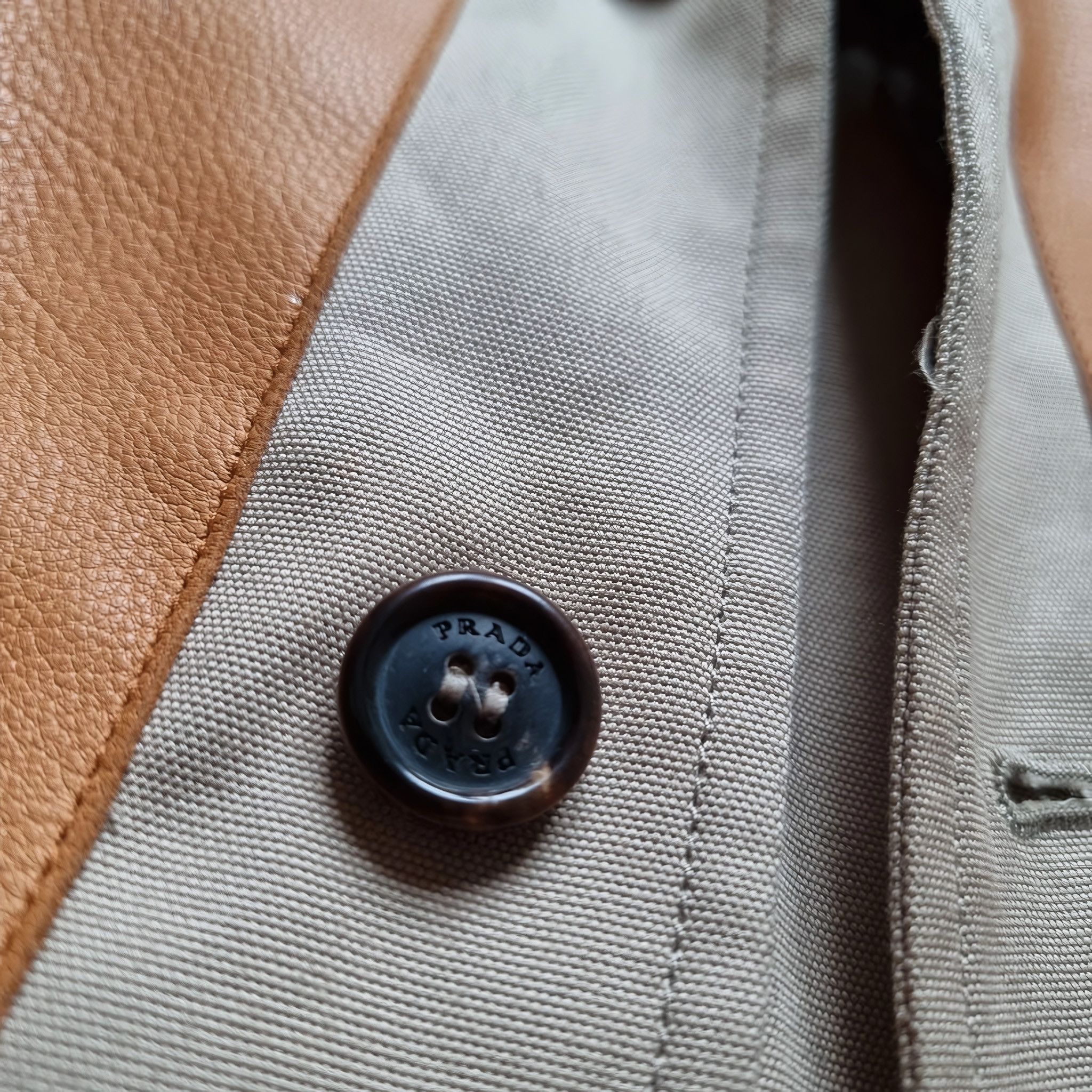 Prada LEATHER HARRINGTON JACKET | Grailed
