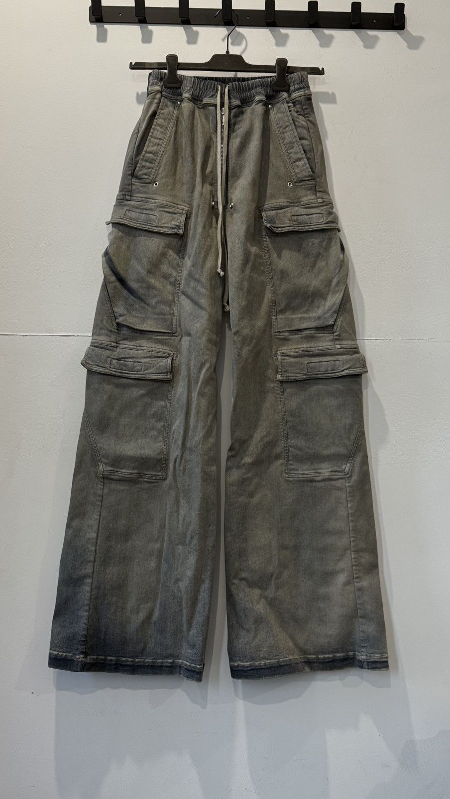 Rick Owens Rick Owens Bela double cargo pants SKY XS Size US 30 / EU 46 - 1 Thumbnail